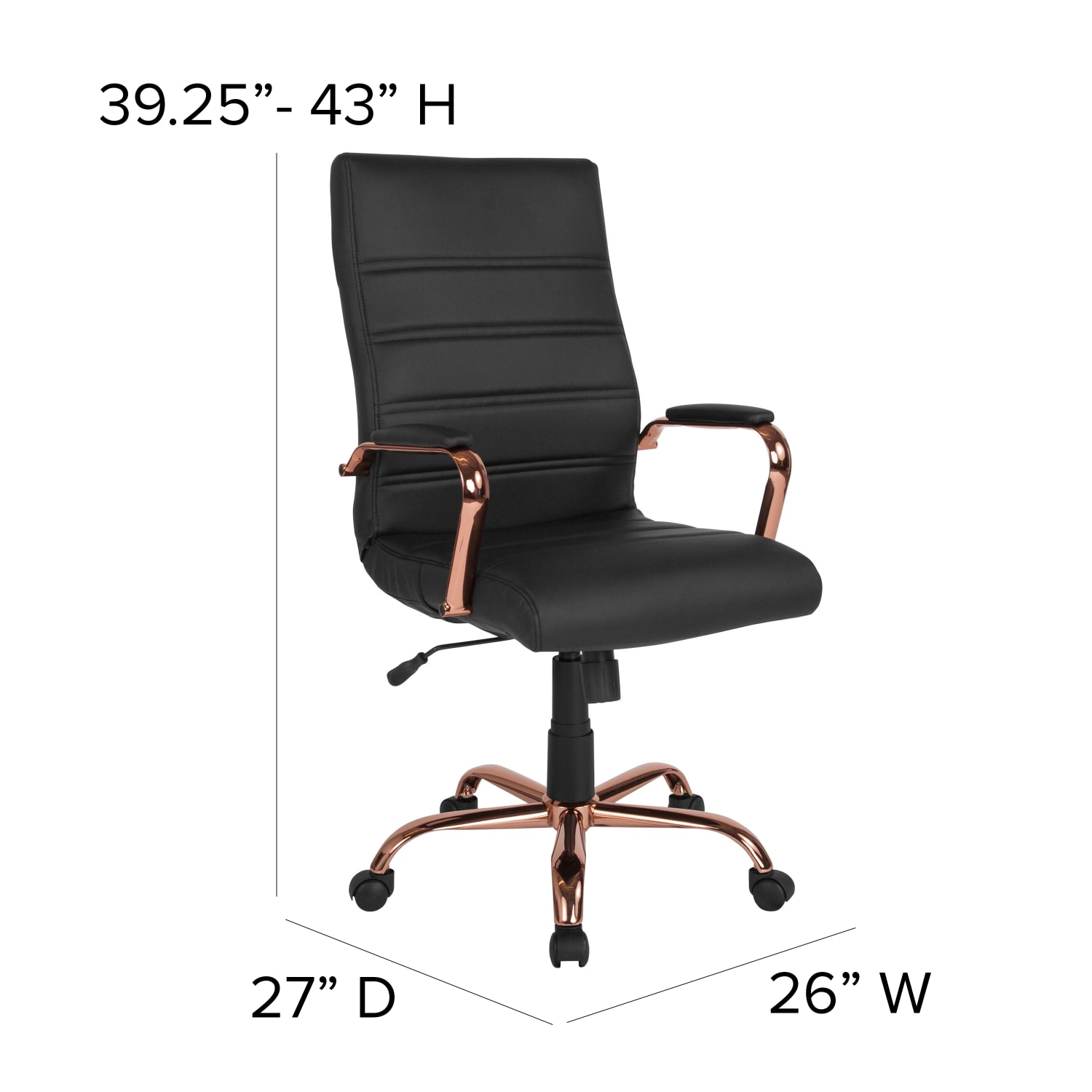 Flash Furniture LeatherSoft Faux Leather HighBack Office Chair BlackPink PopularChairscom Flash Furniture LeatherSoft Faux Leather High Back Office Chair BlackPink PopularChairscom