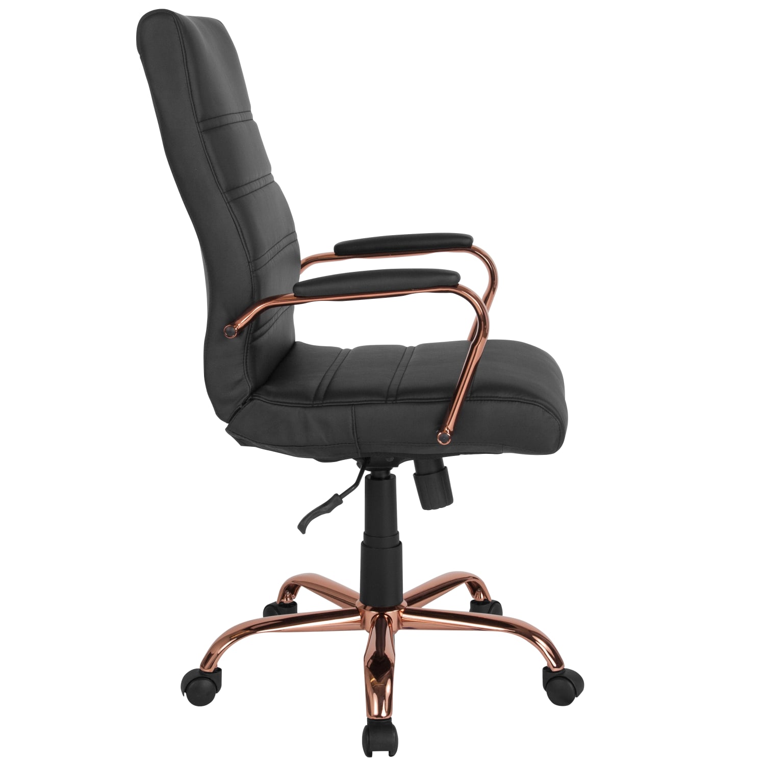 Flash Furniture LeatherSoft Faux Leather HighBack Office Chair BlackPink PopularChairscom Flash Furniture LeatherSoft Faux Leather High Back Office Chair BlackPink PopularChairscom