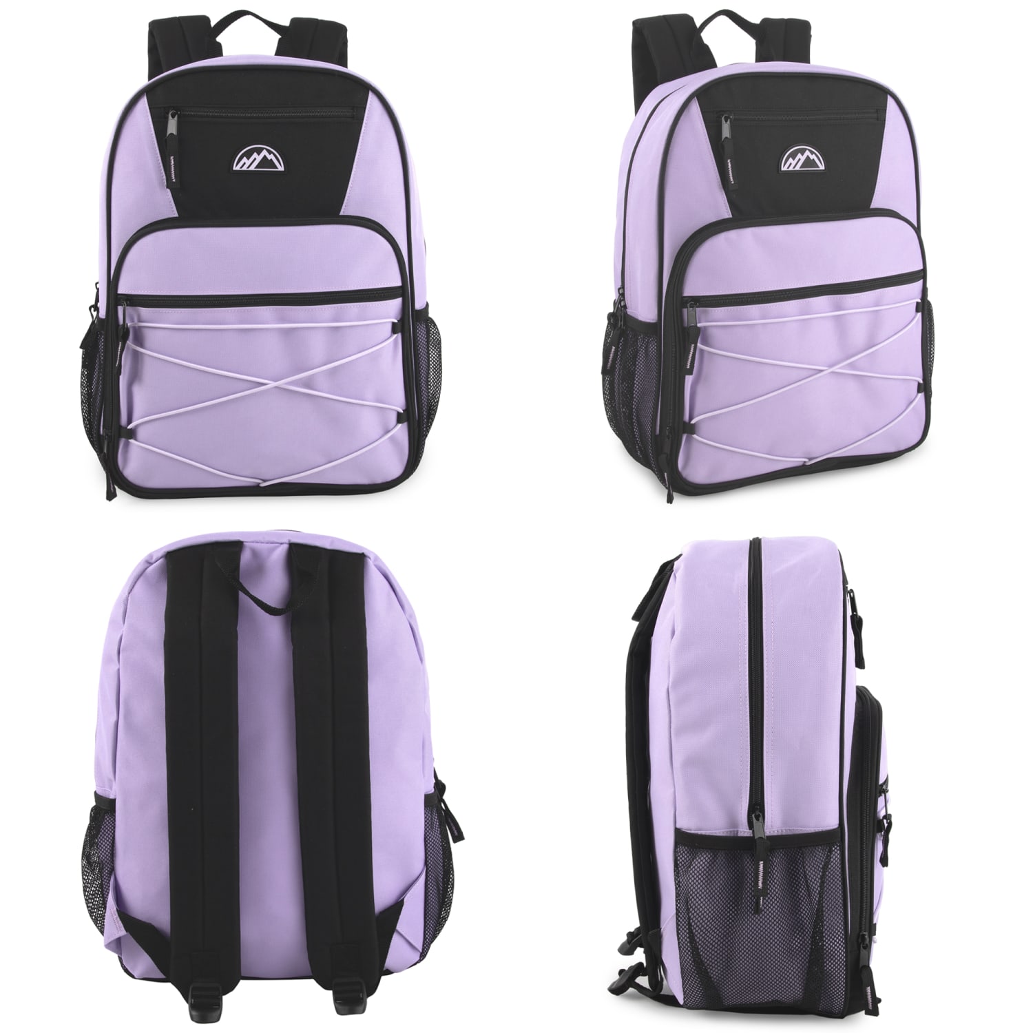 Mountain Edge Multi-Pocket Bungee Cord Sport Backpacks, Pink/Purple/Blue, Total Qty 24 - Image 4