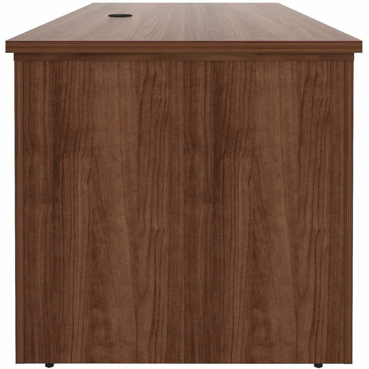 Lorell Essentials 60in Sit-to-Stand Desk Shell, 49inH x 60inW x 29inD, 1in Thick Top, Walnut - Image 4