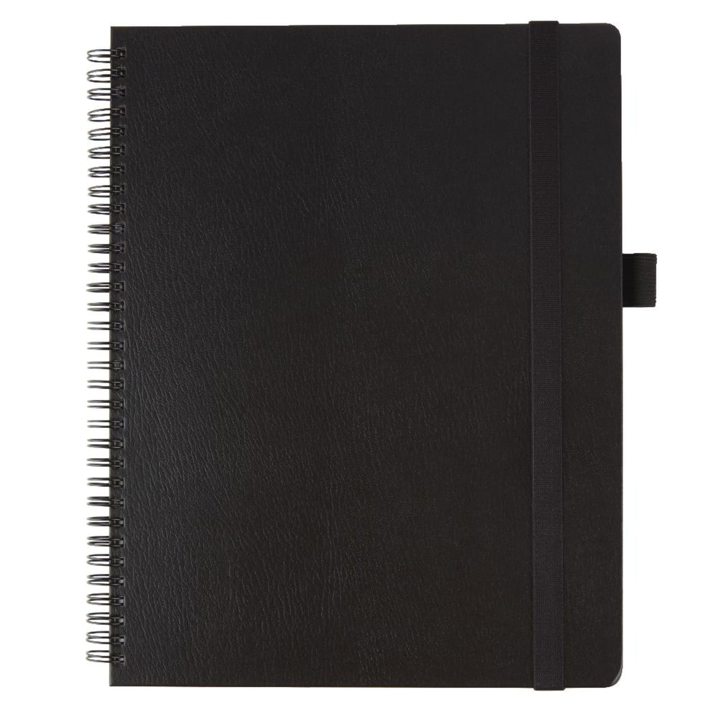 Office Depot Brand Hard Cover Premium Business Notebook, 8 1/2in x 11in, 1 Subject, Narrow Ruled, 120 Pages (60 Sheets), Black - Image 3