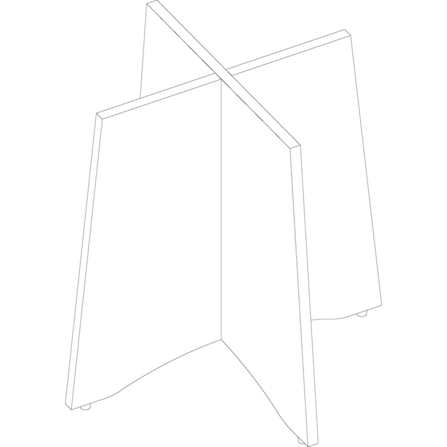 Lorell Laminate Conference Table Base, For Round Table Tops, Cherry - Image 3