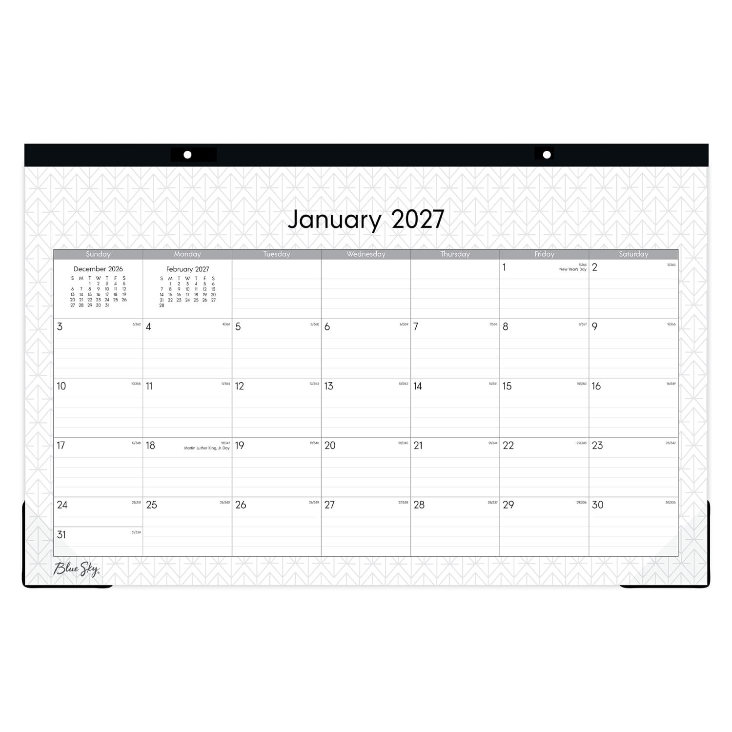2027 Blue Sky Enterprise Monthly Desk Pad Planning Calendar, 17x11, 0%, Enterprise, Jan-Dec, RY27 - Image 3