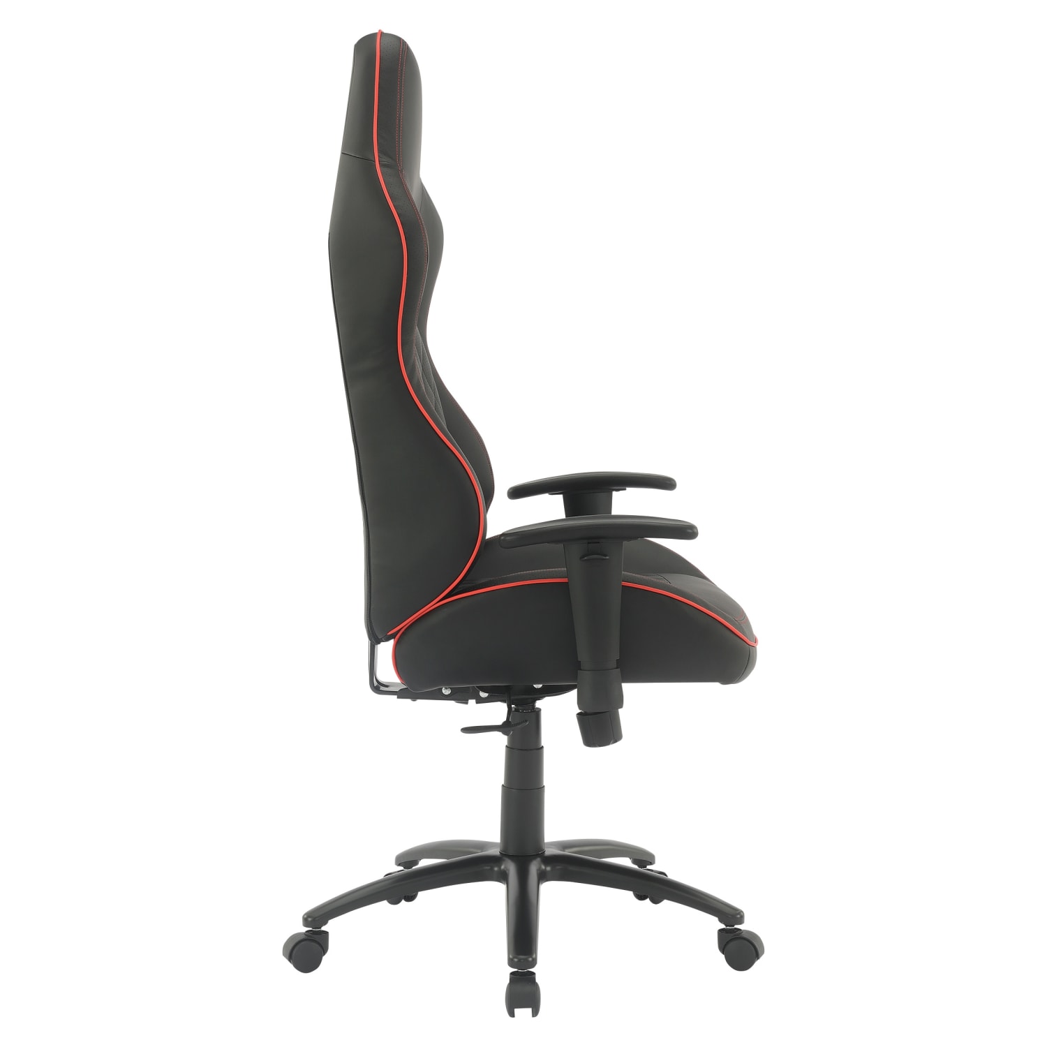 Office Star High Stakes Ergonomic Bonded Leather Computer Gaming Chair BlackRed PopularChairscom
