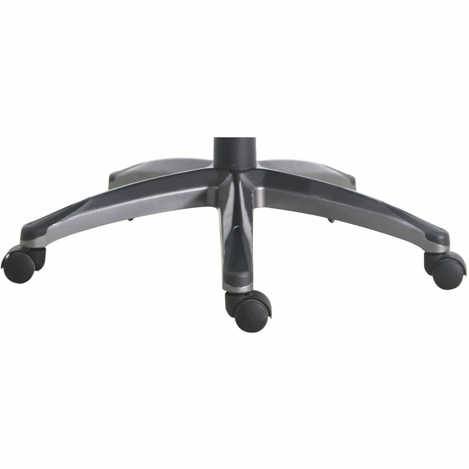 Lorell Ergonomic Bonded Leather High Back Chair BlackGun Metal PopularChairscom