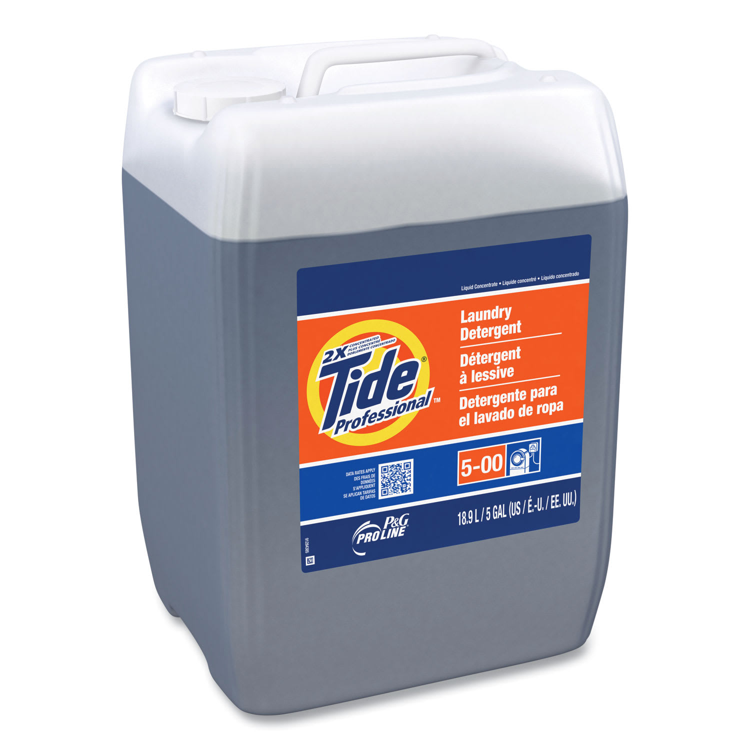 Tide Professional Pro 2x Liquid Laundry Detergent, Original Scent, 5 gal Pail - Image 3