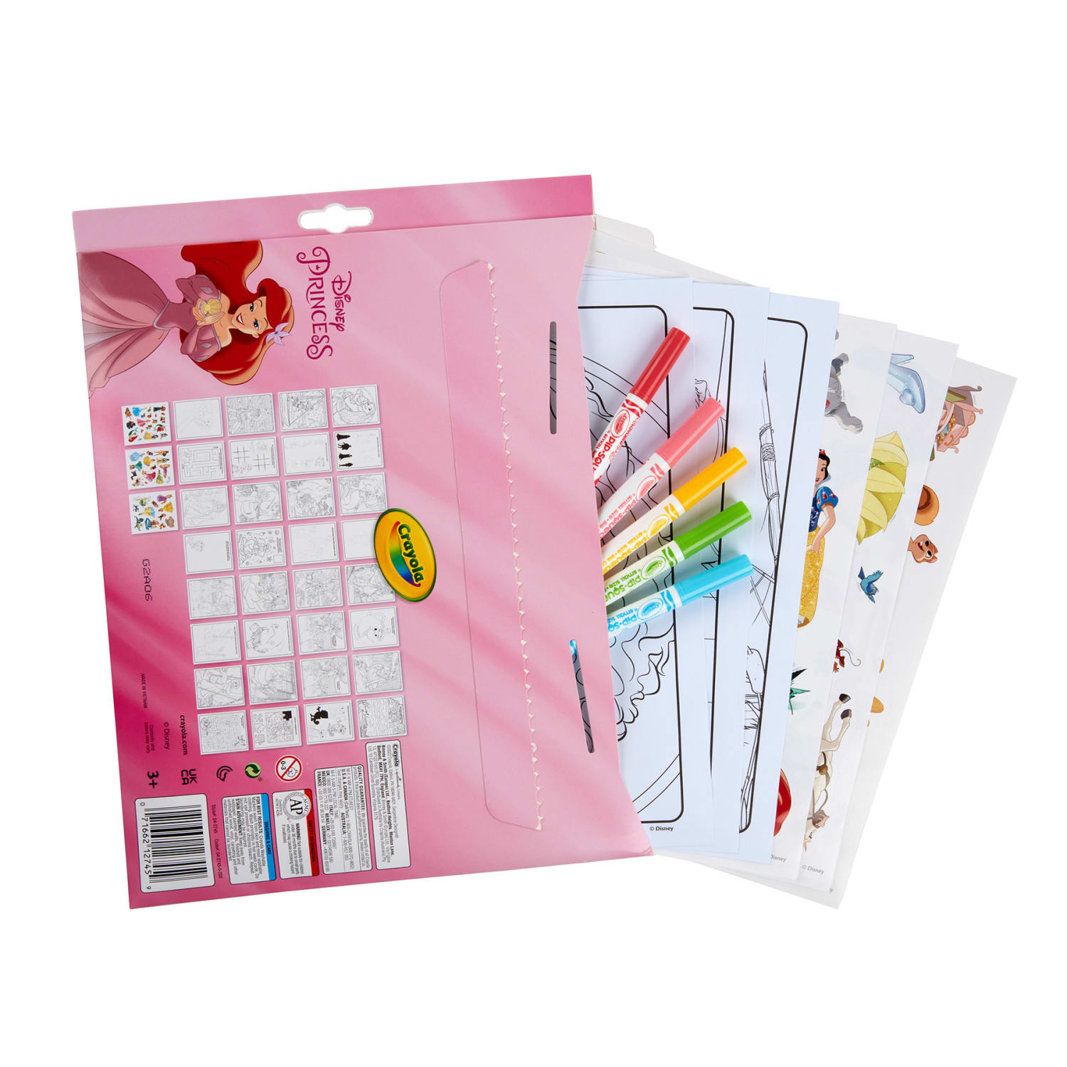 Crayola Color & Sticker Activity Set, Princess, Pack Of 3 Sets - Image 5