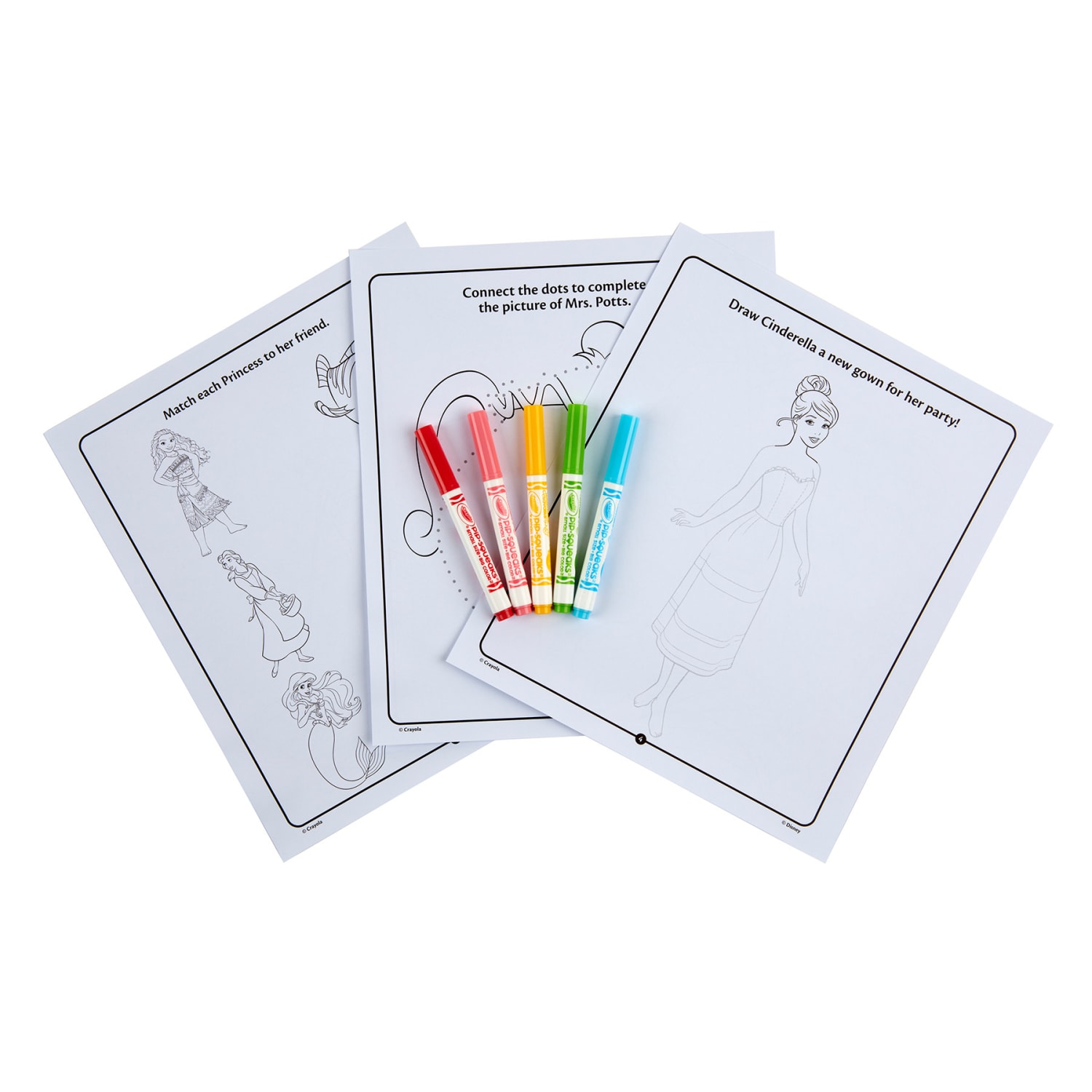 Crayola Color & Sticker Activity Set, Princess, Pack Of 3 Sets - Image 6