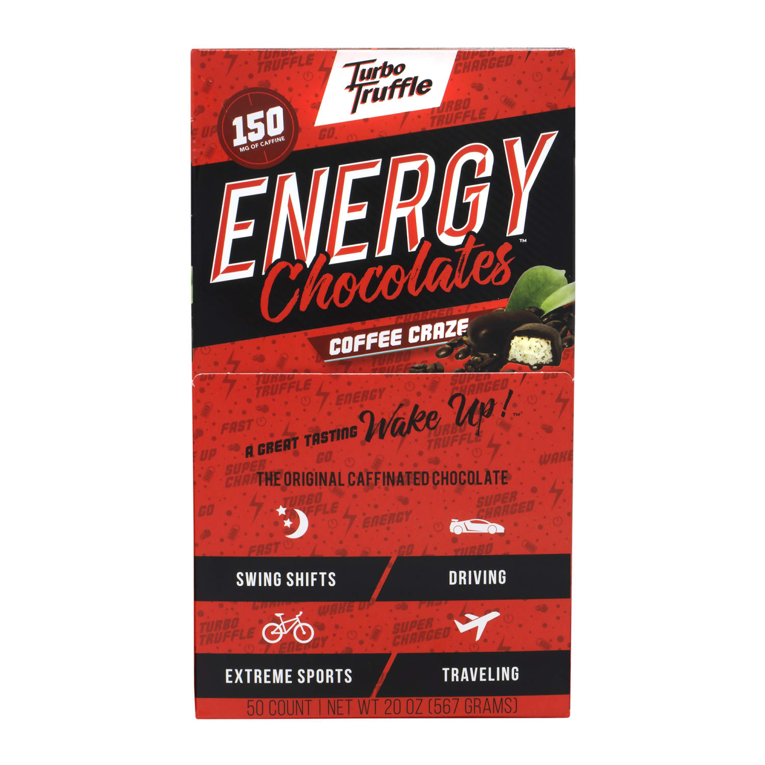 Turbo Truffles Energy Chocolate Coffee Craze Truffles, Pack Of 50 Truffles - Image 3