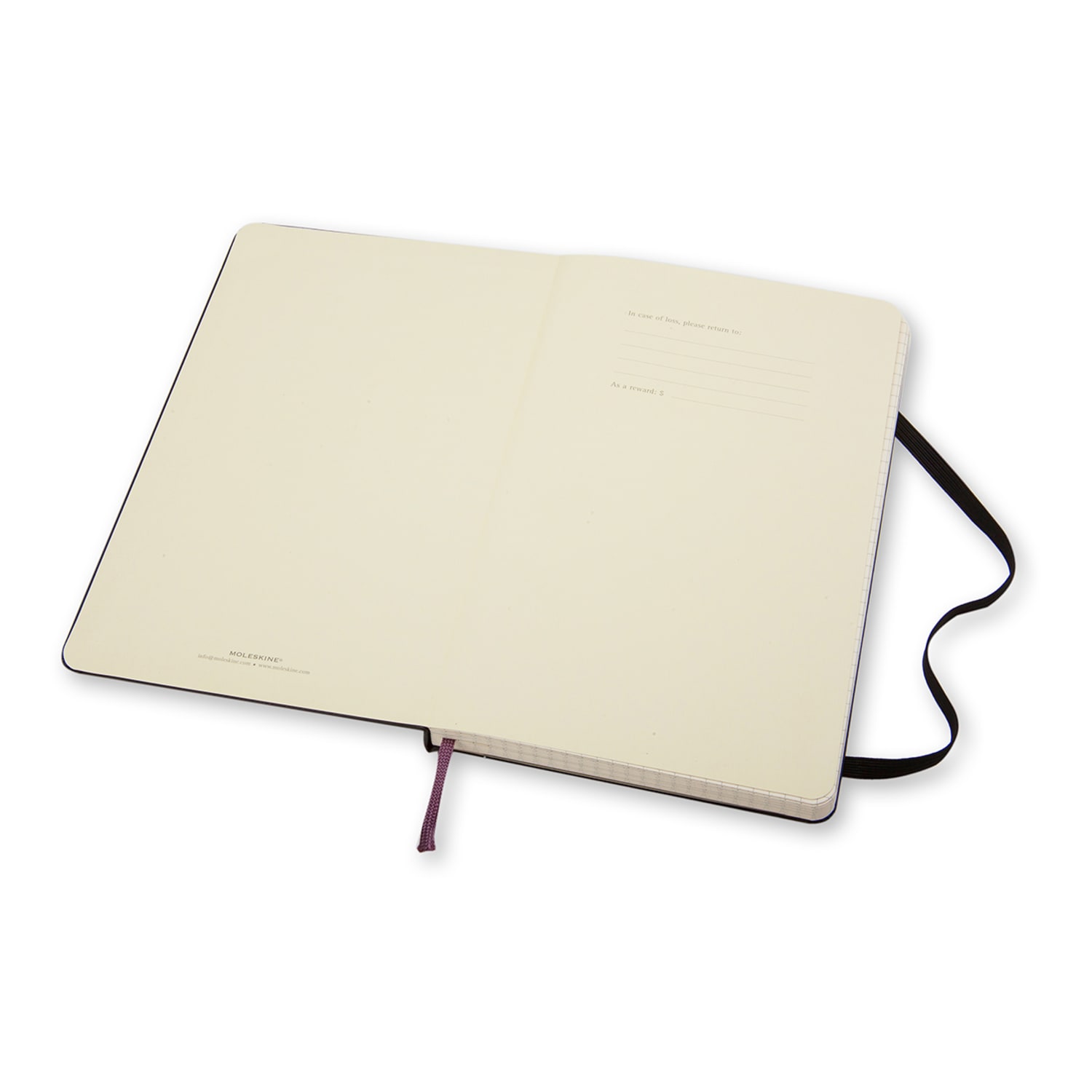 Moleskine Classic Hard Cover Notebook, 5in x 8-1/4in, Squared, 240 Pages, Black - Image 4