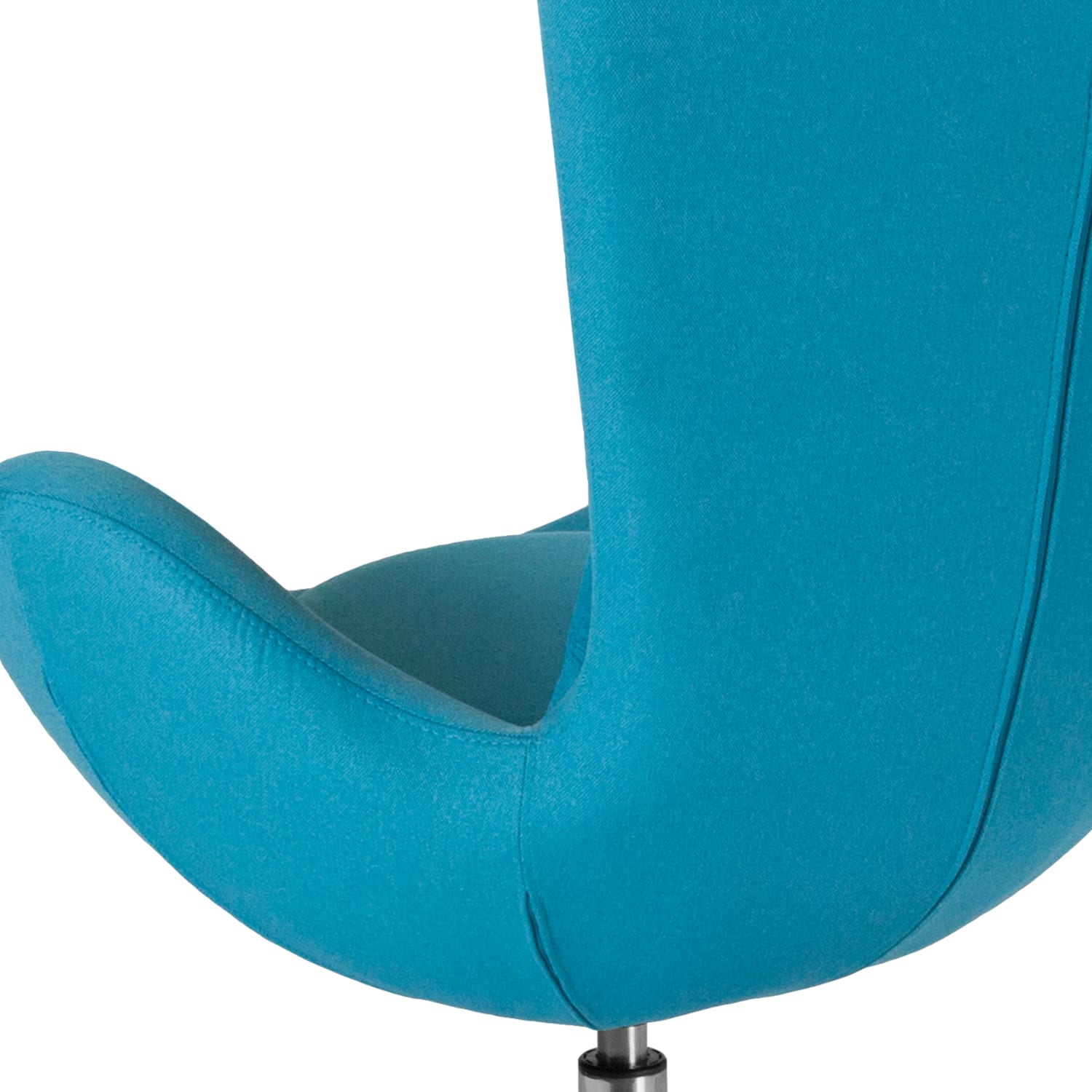 Flash Furniture Egg Side Fabric Reception Chair With Bowed Seat Aqua Fabric PopularChairscom Flash Furniture Egg Side Fabric Reception Chair With Bowed Seat Aqua Fabric PopularChairscom