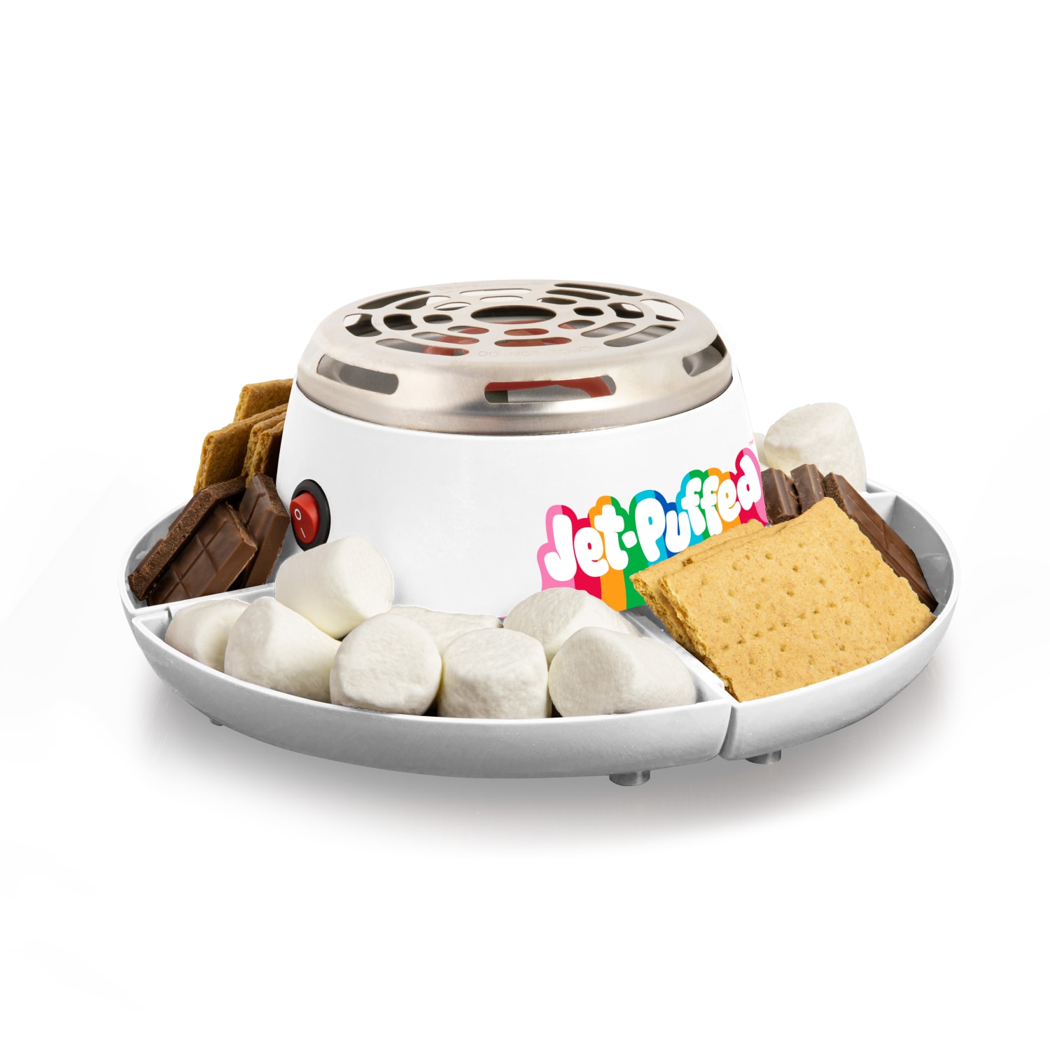 Nostalgia Jet-Puffed Electric S'mores Maker, 3-3/4inH x 10-7/8inW x 10-7/8inD, White - Image 3