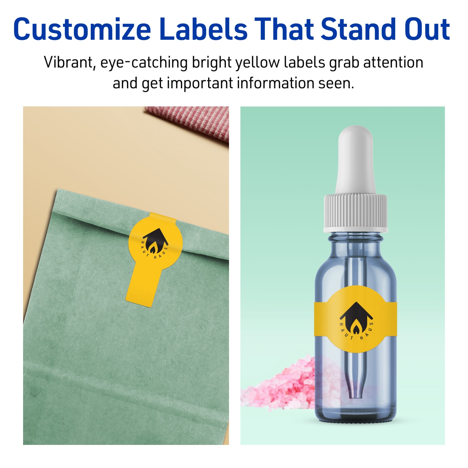 Avery Print-To-The-Edge Labels With Sure Feed Technology, 94122-BYP40, Cigar, 1-1/2in x 3-1/2in, Matte Bright Yellow, Pack of 400 - Image 4