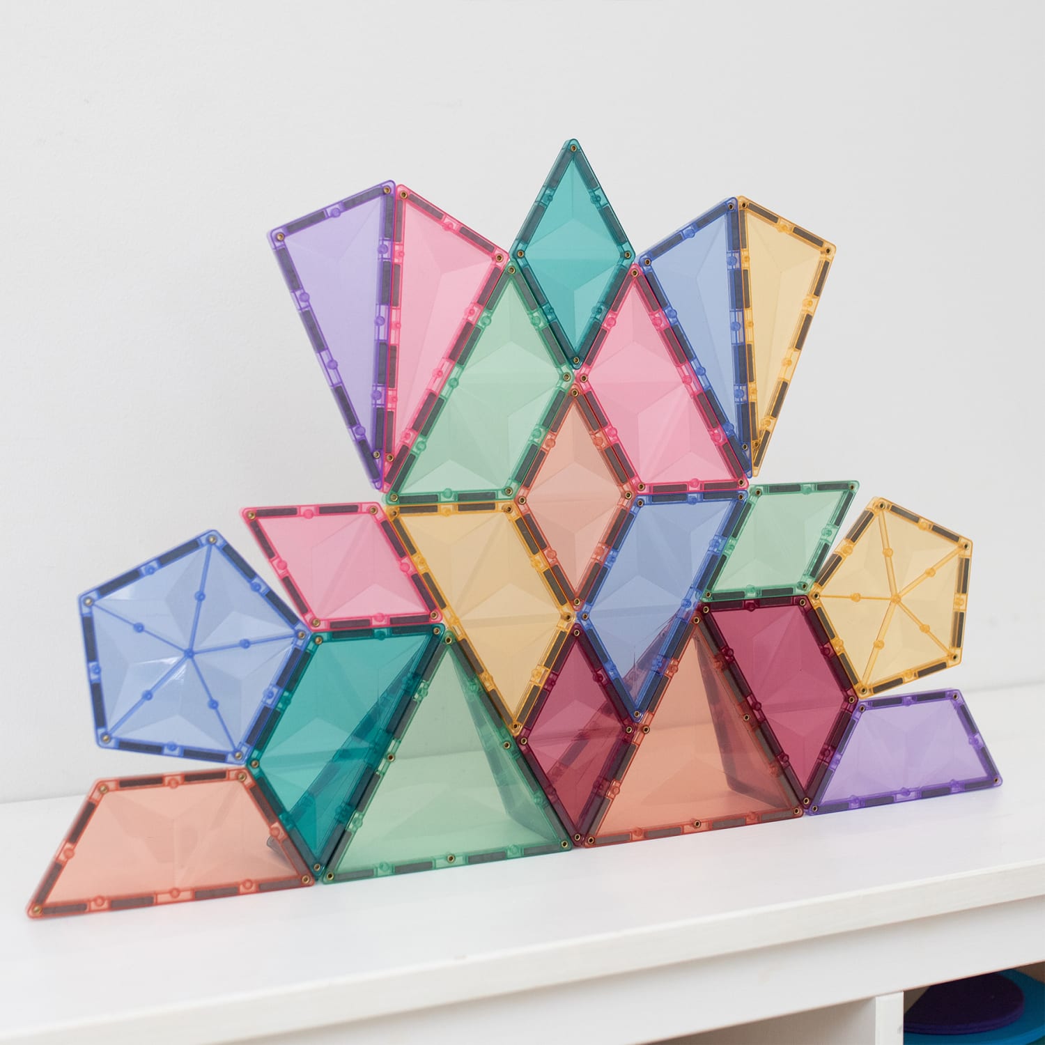 Connetix Magnetic Tiles Pastel Shape Expansion Pack, 48 Pieces - Image 5