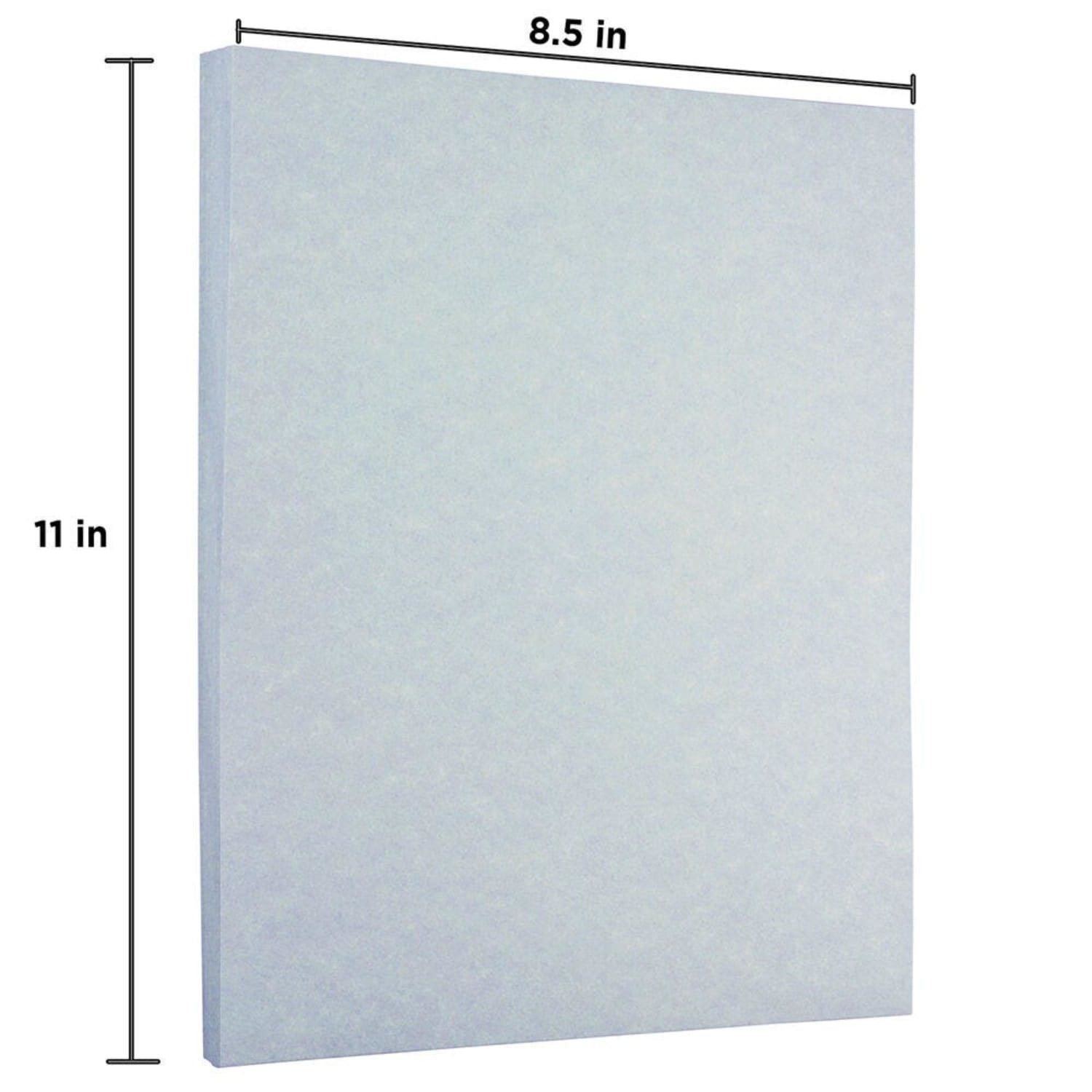 JAM Paper Parchment Paper, Blue, Letter (8.5in x 11in), 100 Sheets Per Pack, 24 Lb, 30% Recycled - Image 3