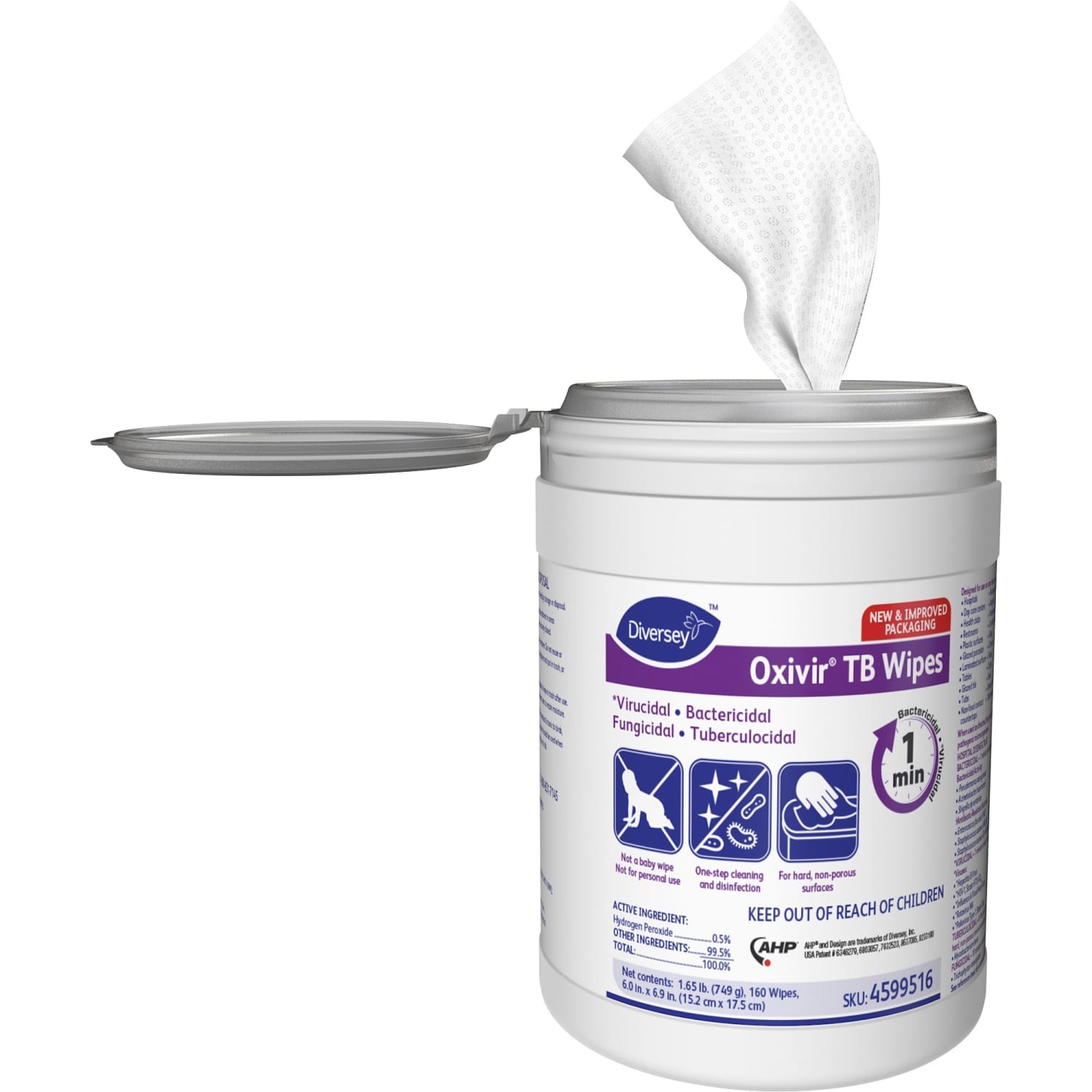 Oxivir TB Wipes, Canister Of 160 - Image 3