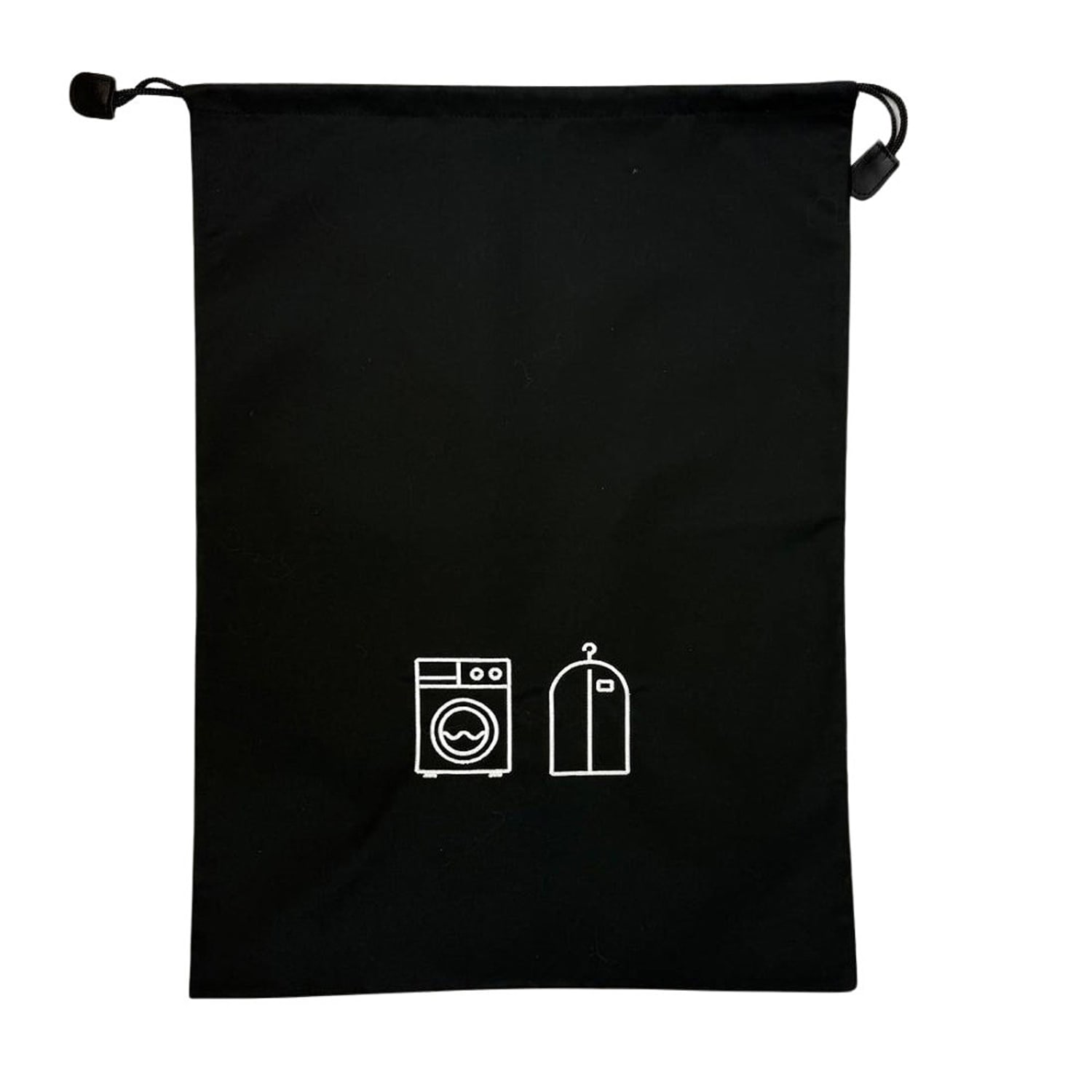 Hospitality Source Reusable Laundry Bags, 16in x 22in, Black, Pack Of 50 Bags