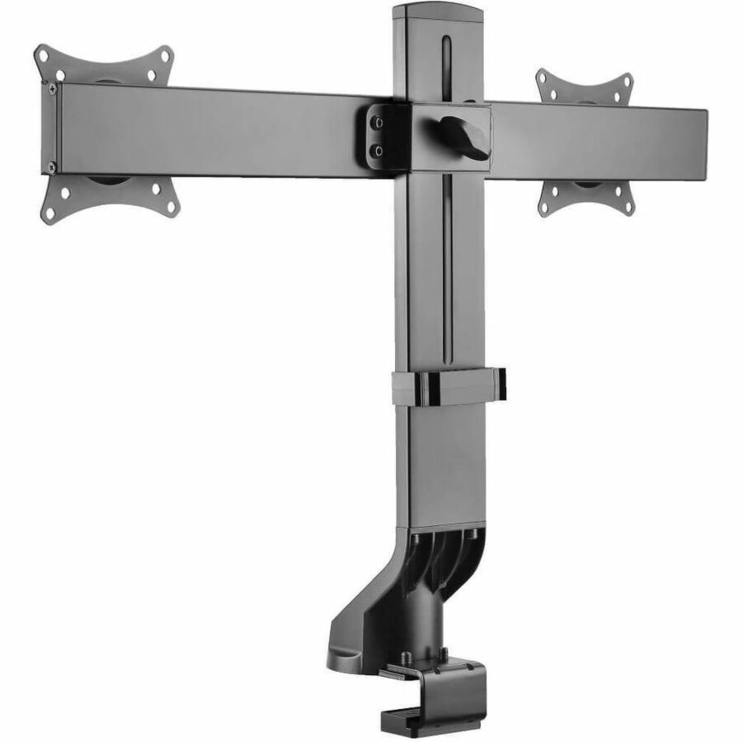 Eaton Tripp Lite Series Dual-Display Monitor Arm with Desk Clamp and Grommet - Height Adjustable, 17in to 27in Monitors - Mounting kit - for 2 LCD displays - steel - black - screen size: 17in-27in - clamp mountable, grommet, desk-mountable - Image 3