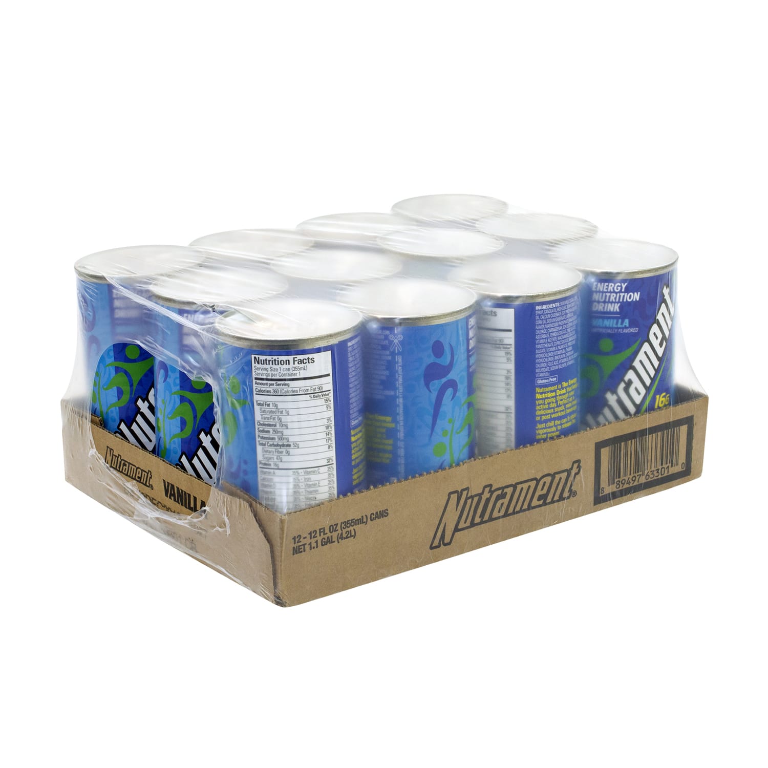 Nutrament Energy Nutrition Drinks, Vanilla, 12 Oz, Pack Of 12 Cans - Image 4
