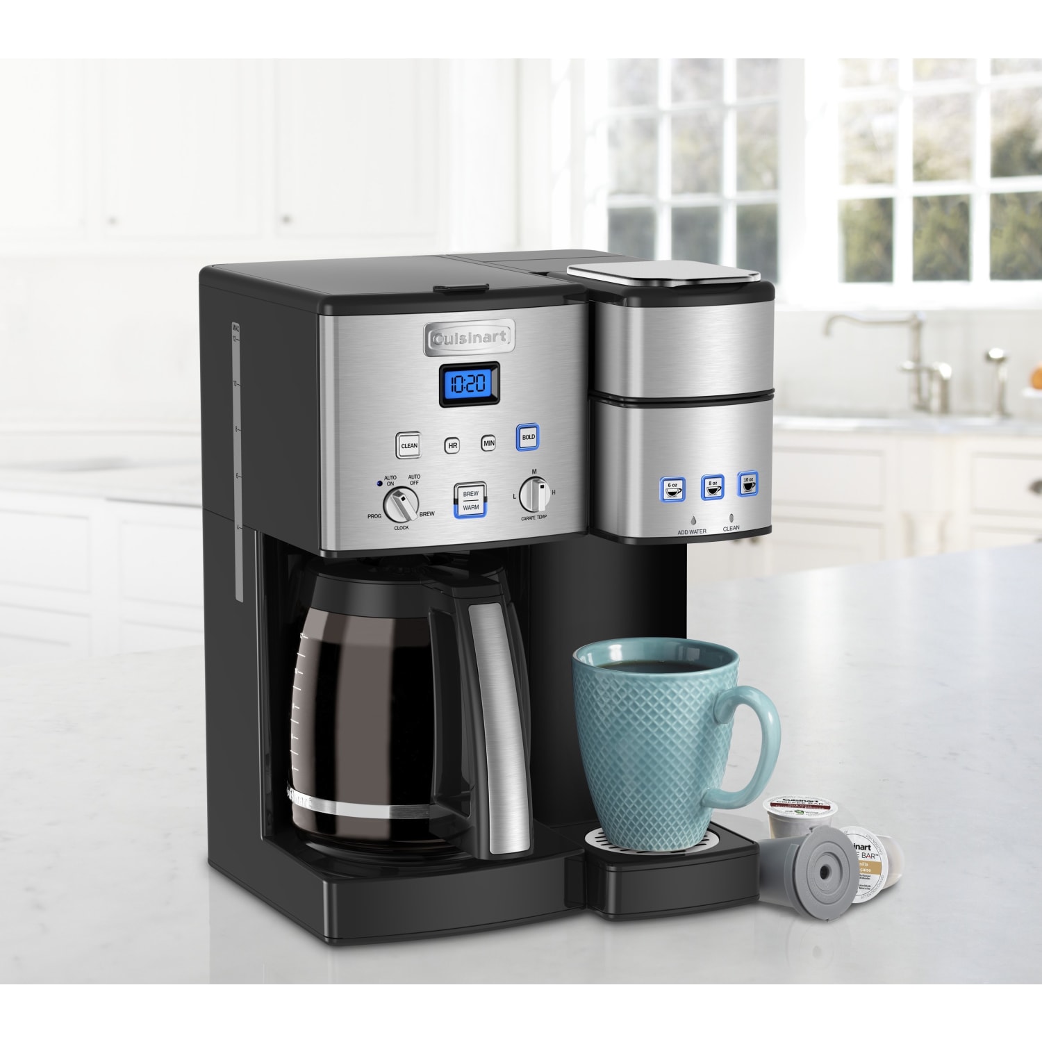 Cuisinart Coffee Center 12-Cup & Single Serve Coffee Maker, Black/Chrome - Image 3