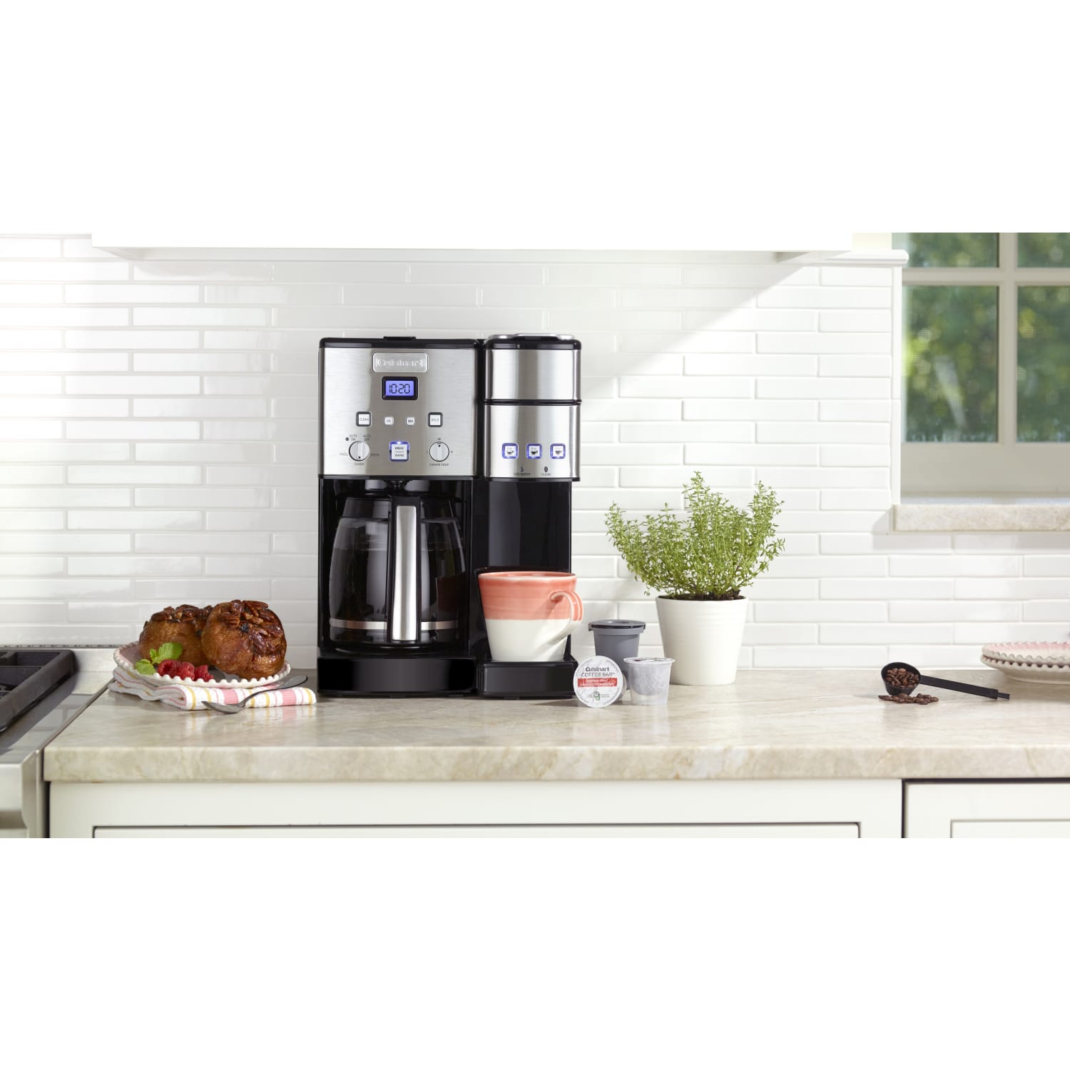 Cuisinart Coffee Center 12-Cup & Single Serve Coffee Maker, Black/Chrome - Image 4