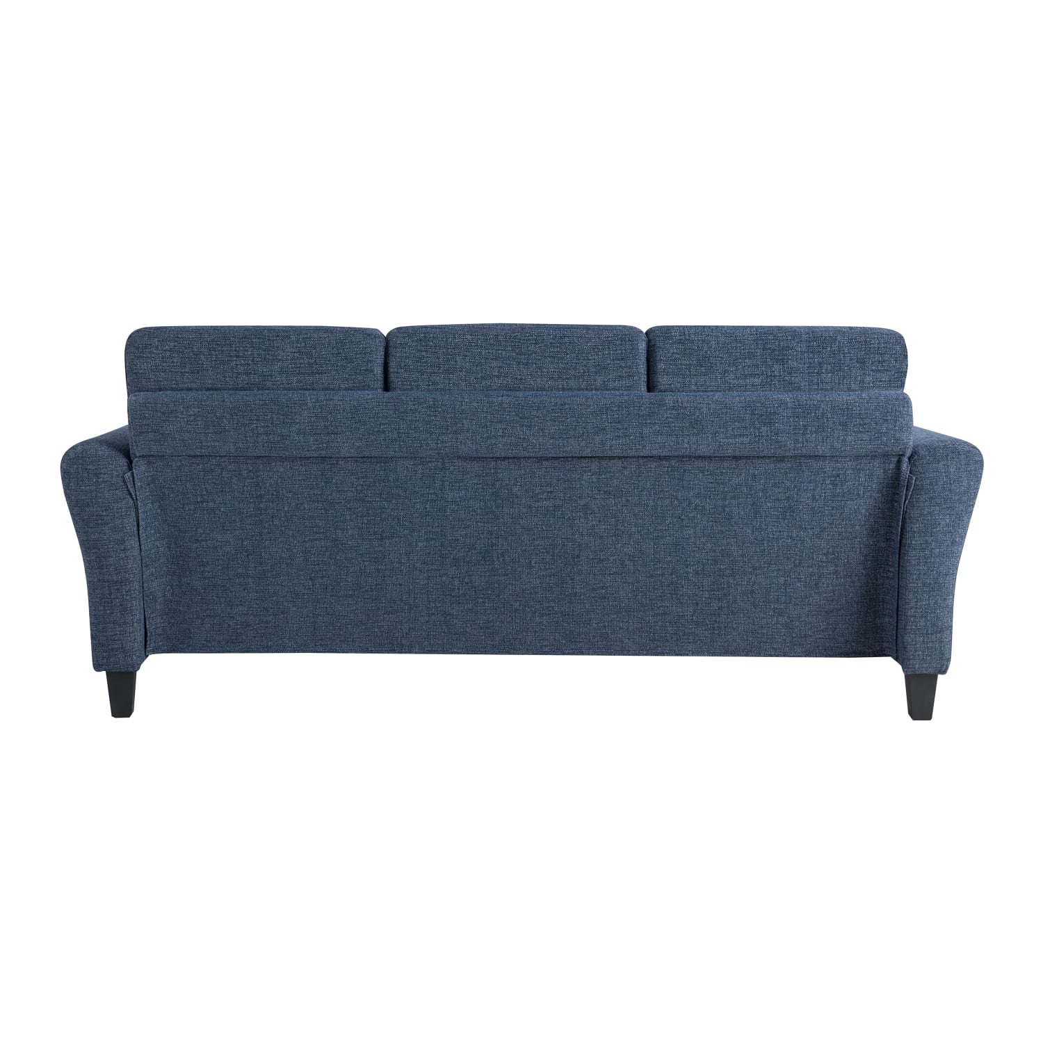 Lifestyle Solutions Winslow Sofa With Rolled Arms, 32-3/4inH x 80-1/3inW x 31-1/2inD, Blue - Image 6