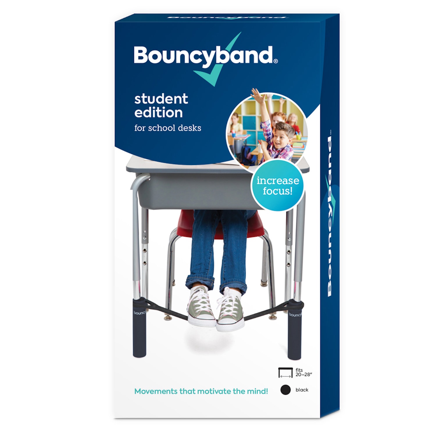 Bouncyband Bouncybands For Desk Black Set Of 2 Bands PopularChairscom Bouncyband Bouncybands For Desk Black Set Of 2 Bands PopularChairscom