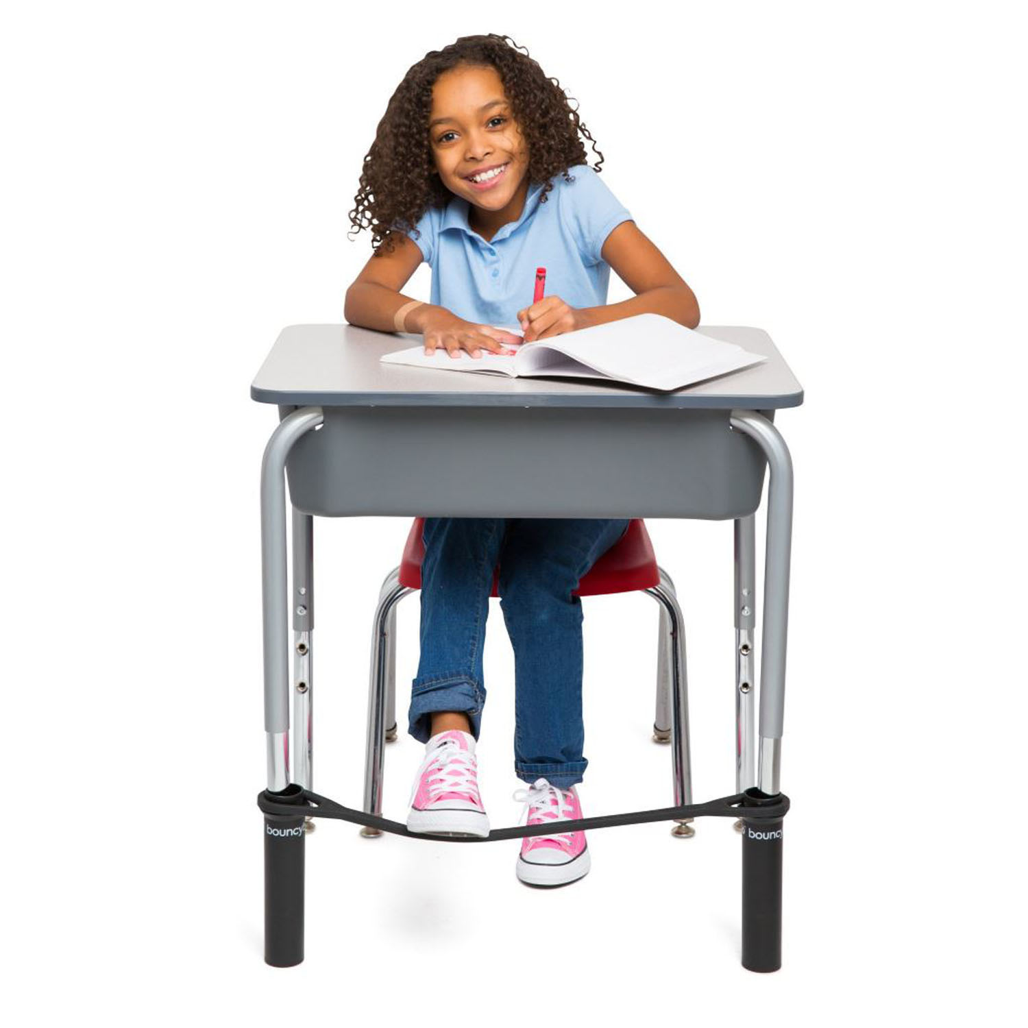 Bouncyband Bouncybands For Desk Black Set Of 2 Bands PopularChairscom