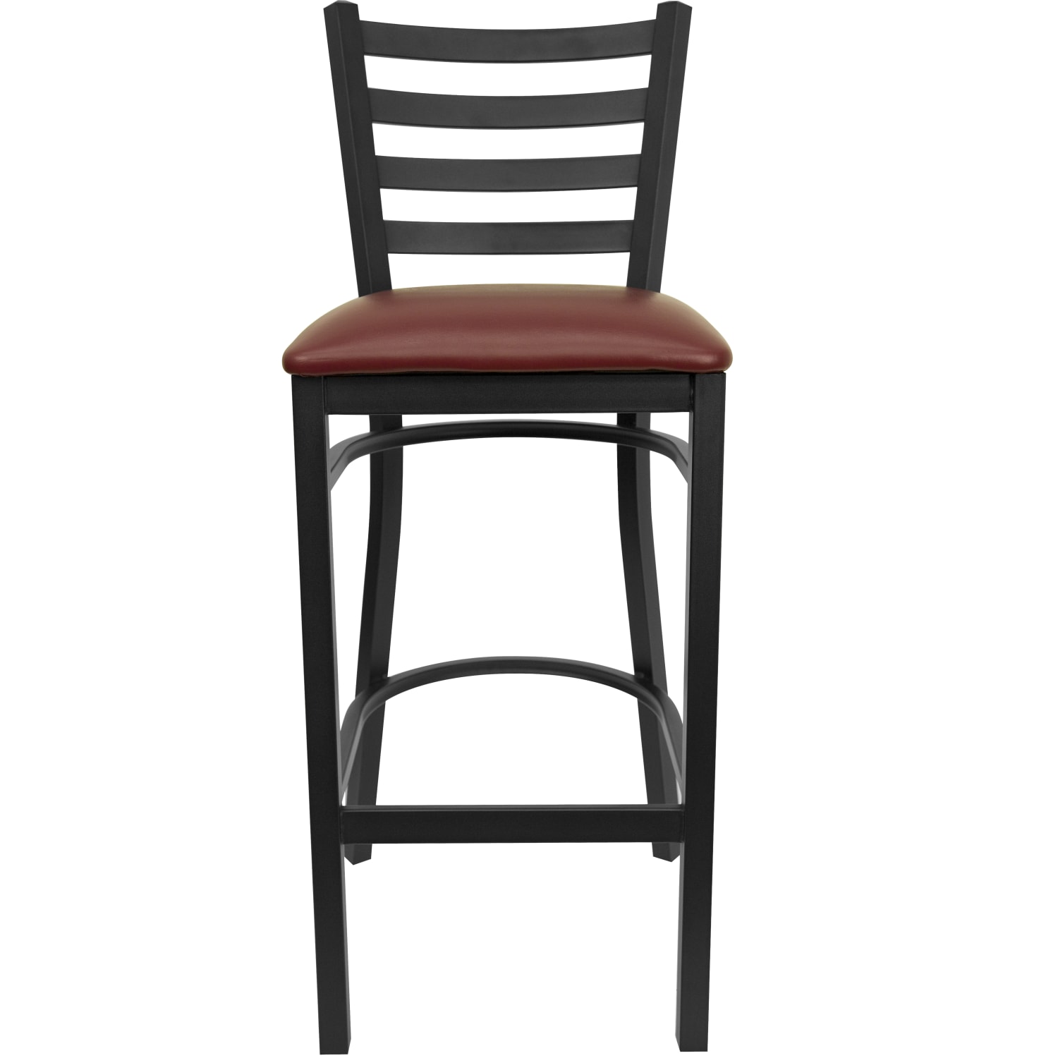 Flash Furniture Ladder-Back Restaurant Bar Stool, Burgundy/Black - Image 10