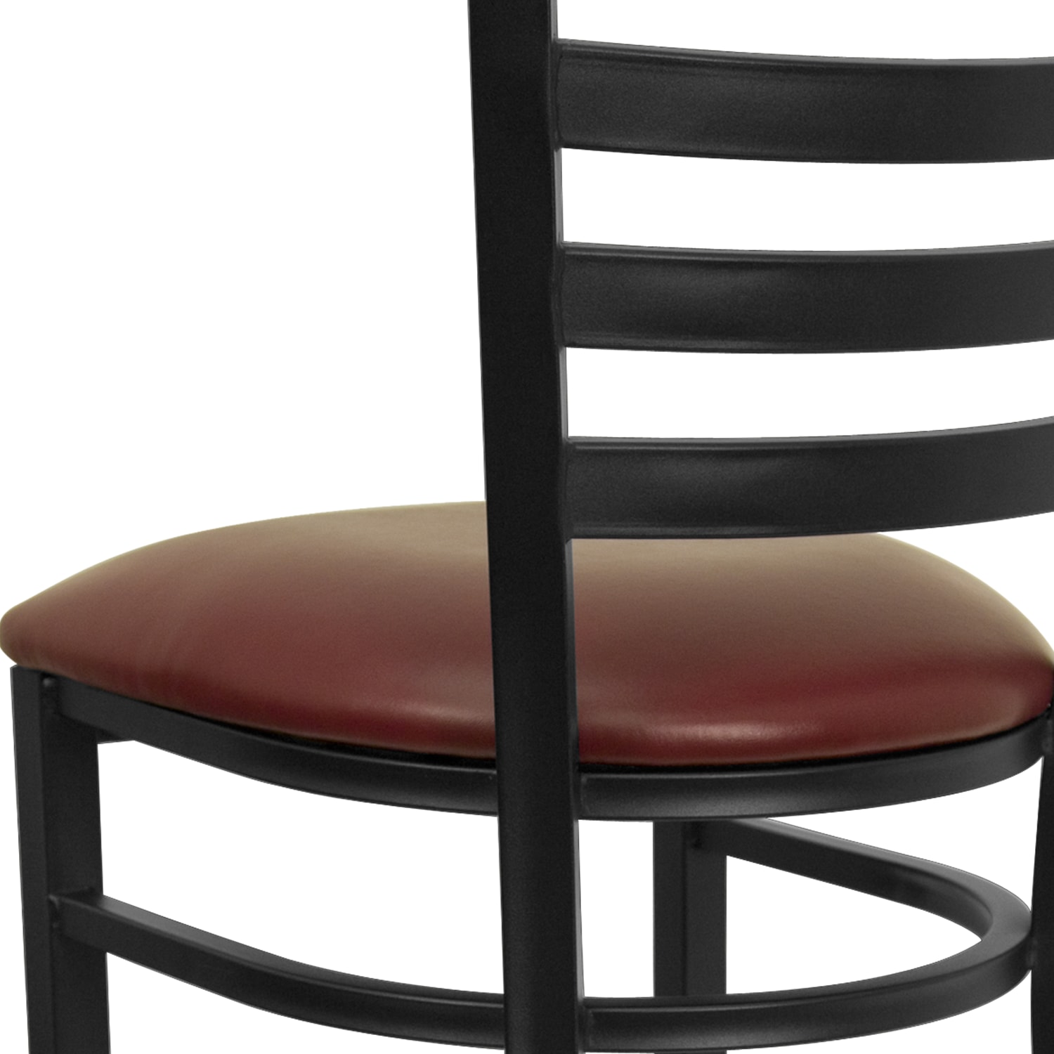 Flash Furniture Ladder-Back Restaurant Bar Stool, Burgundy/Black - Image 11