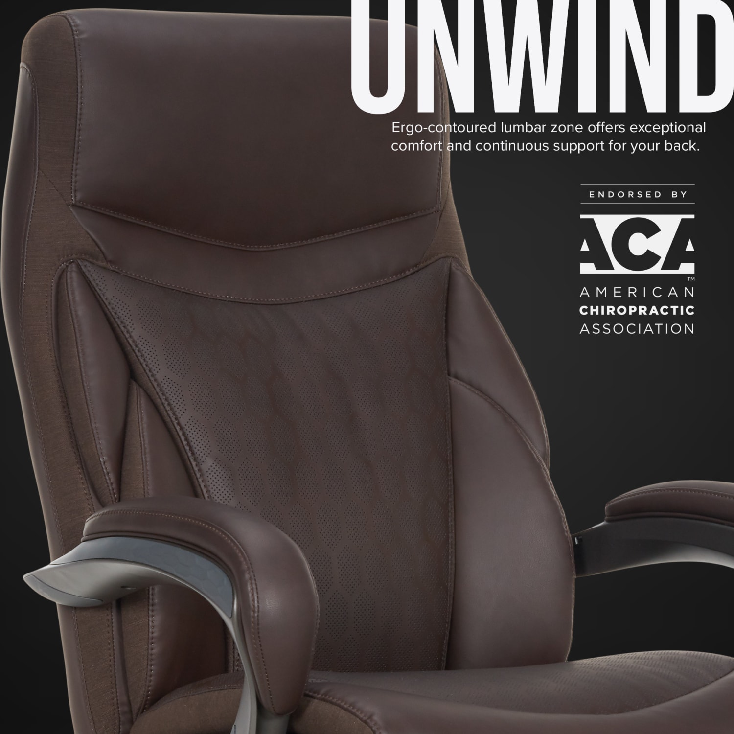 Shaquille O Neal Maximos Big  Tall Ergonomic Vegan Leather High Back Executive Office Chair Dark BrownSilver BIFMA Compliant PopularChairscom