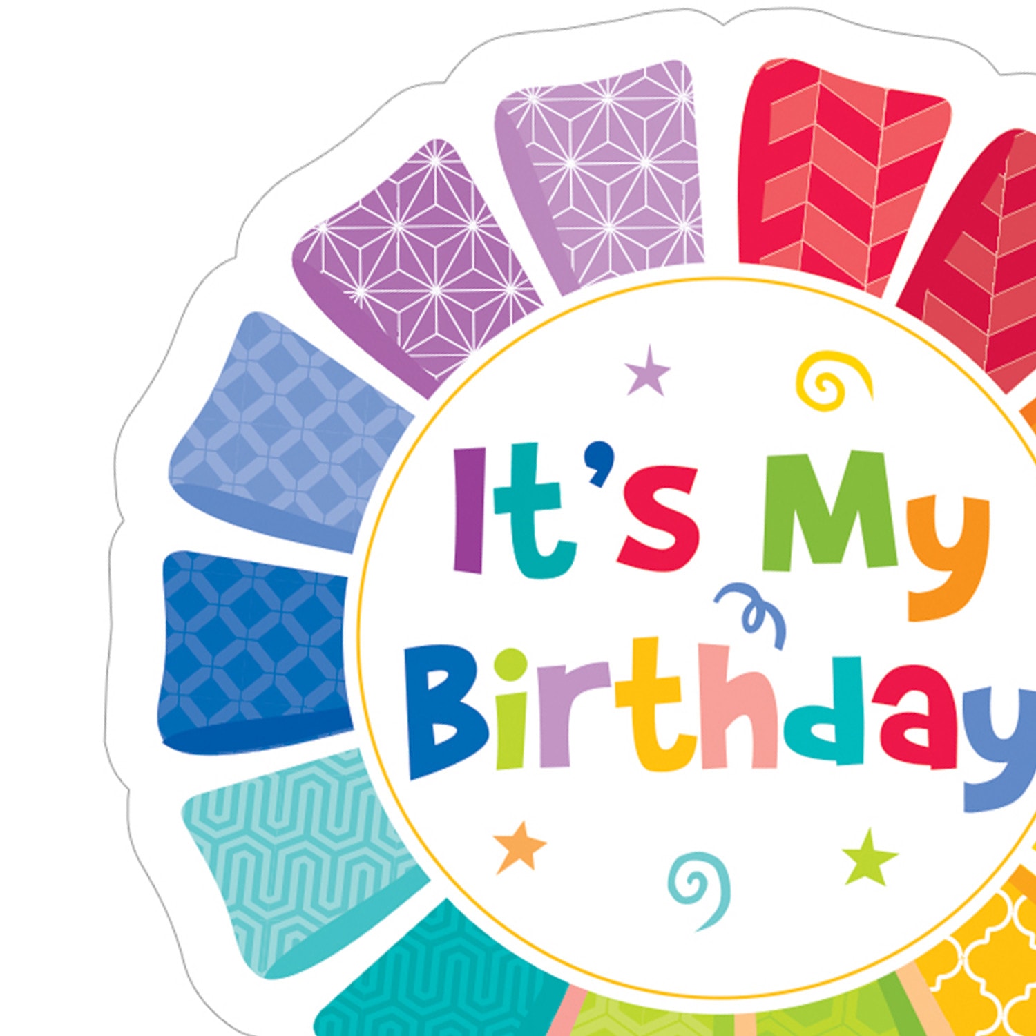 Creative Teaching Press Painted Palette Happy Birthday Badge, 36 Per Pack, Set Of 6 Packs - Image 4