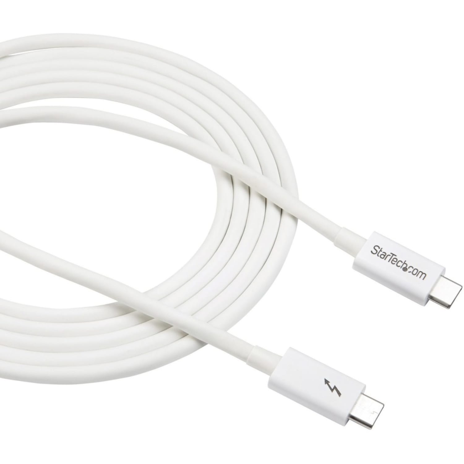 StarTech.com 6.6ft (2m) Thunderbolt 3 Cable, 20Gbps, 100W PD, 4K Video, Thunderbolt-Certified, Compatible w/ TB4/USB 3.2/DisplayPort - TBLT3MM2MW - Image 5