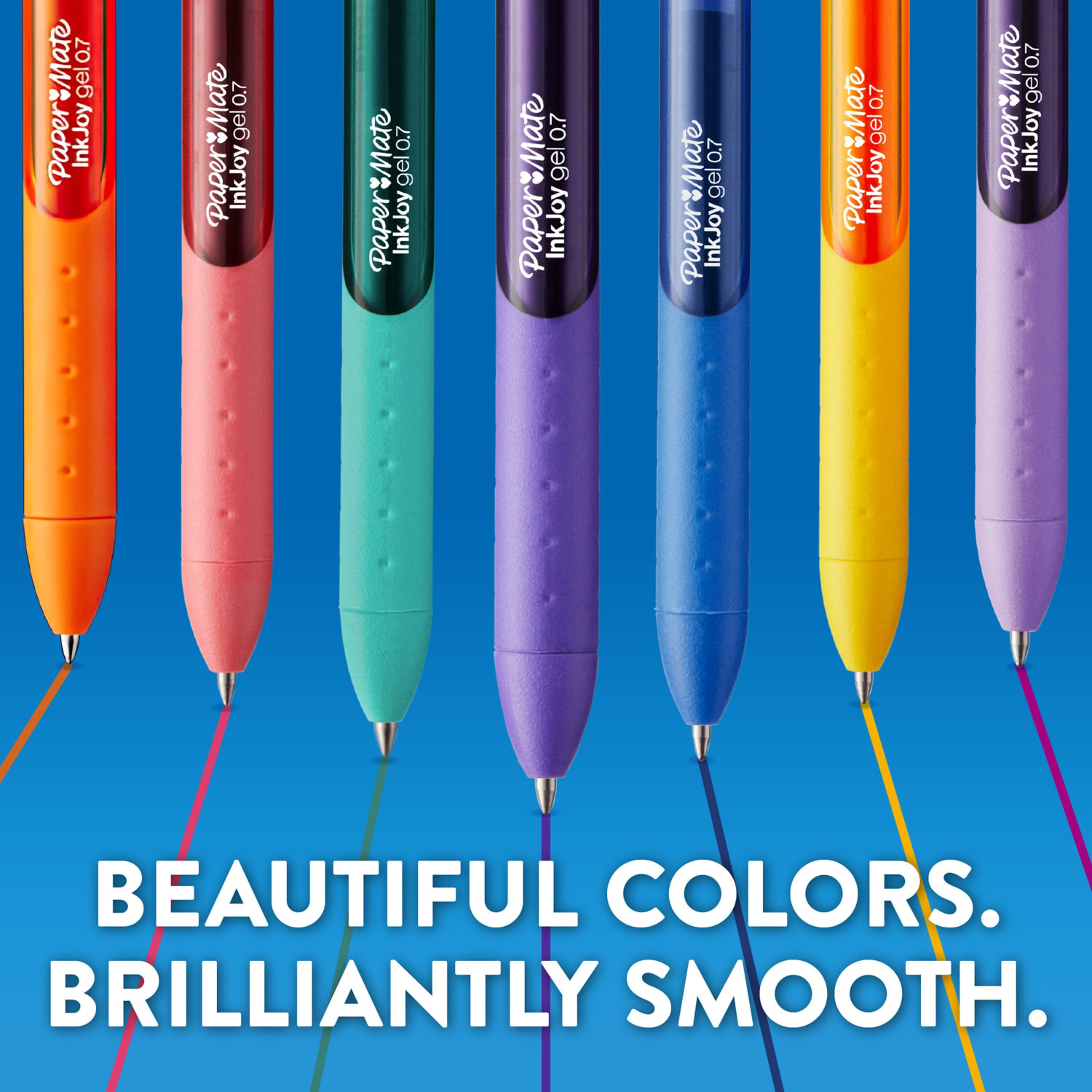 Paper Mate InkJoy Retractable Gel Pens, Fine Point, 0.5 mm, Black Barrel, Black Ink, Pack Of 10 - Image 5