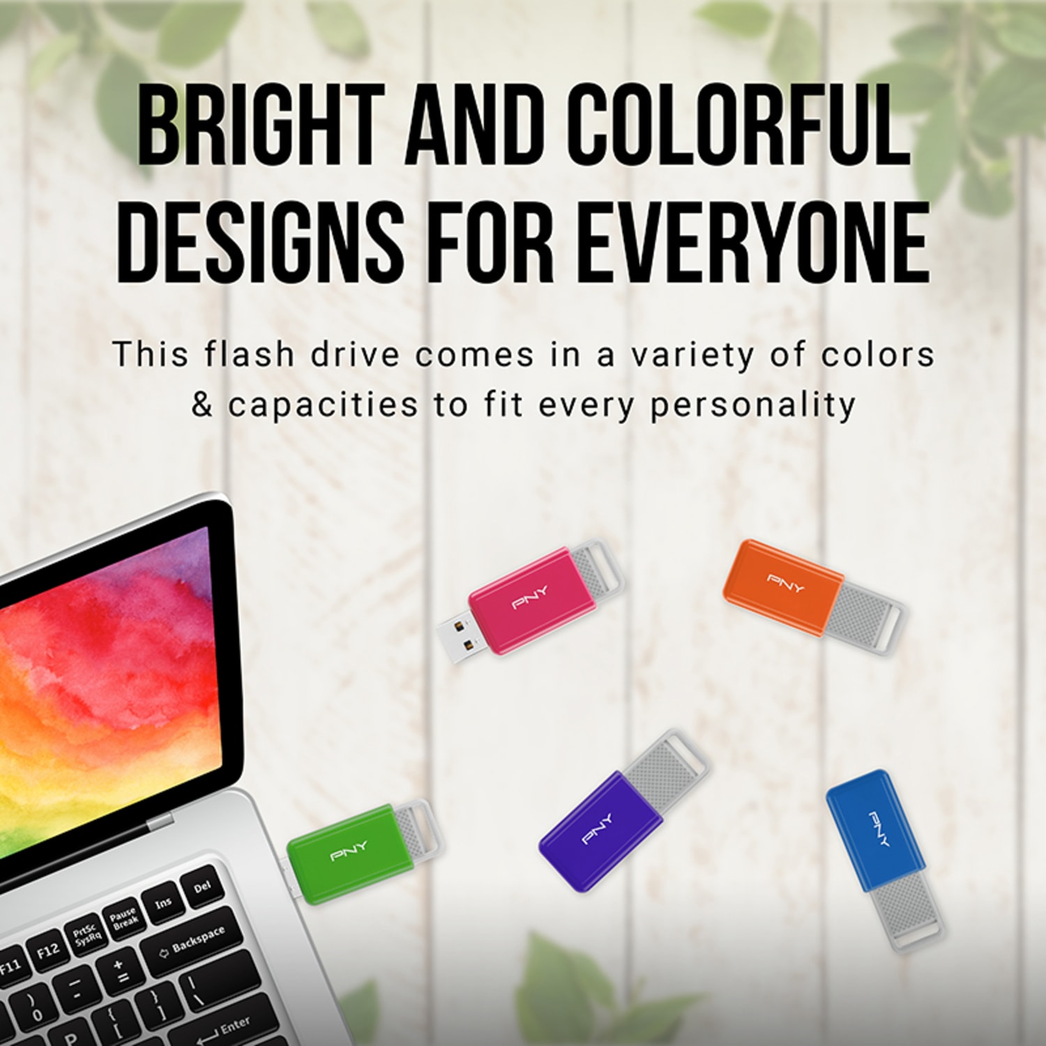 PNY USB 2.0 Flash Drives, 16GB, Assorted Colors, Pack Of 5 Flash Drives - Image 4