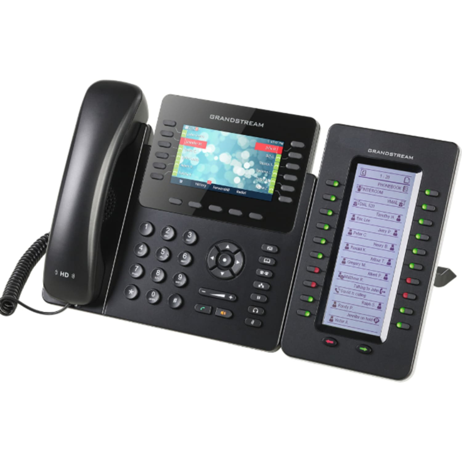 Grandstream GXP2170 IP Phone - Corded/Cordless - Corded - Bluetooth - Wall Mountable - Black - 12x Total Line - GXP2170 - Image 3