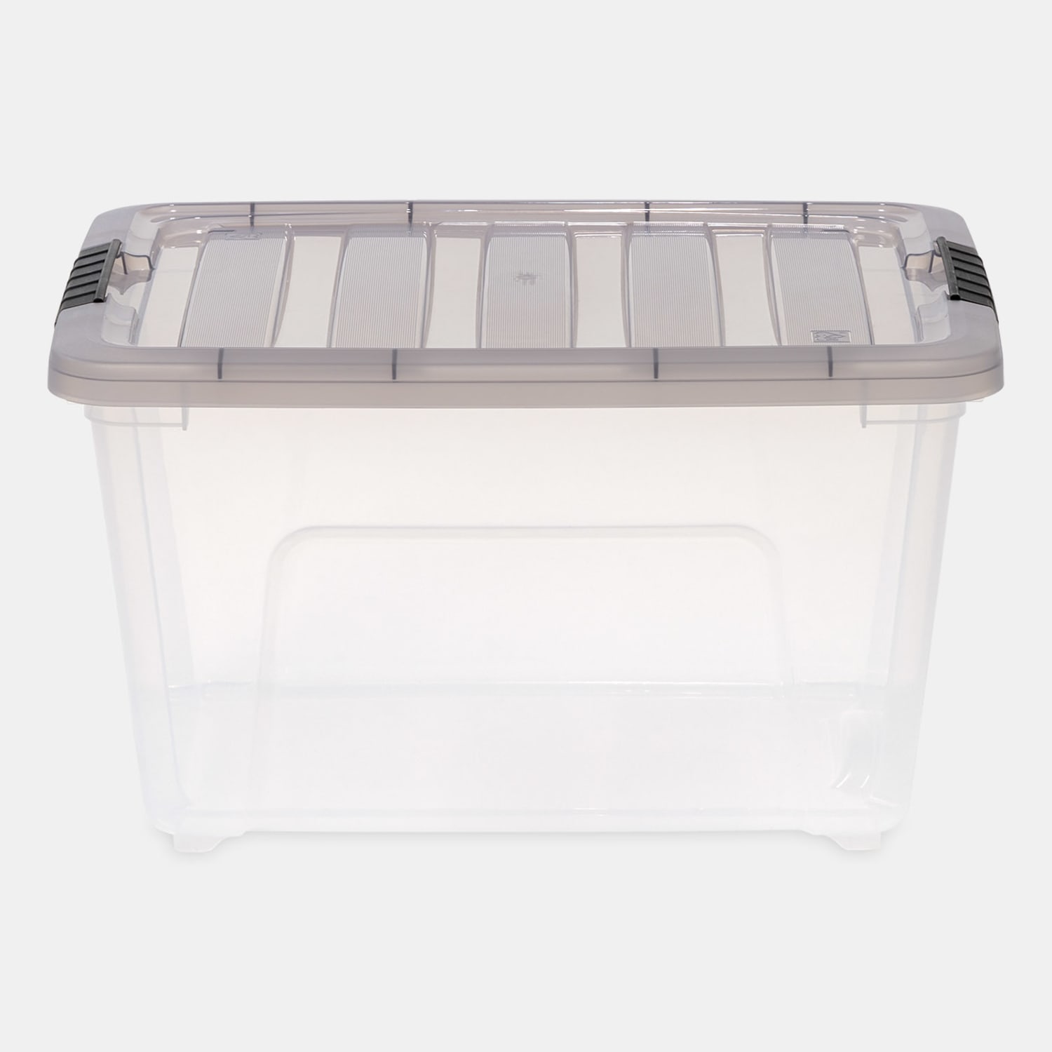 Iris Stack & Pull Storage Boxes, 8 Gallon, Clear/Gray, Set Of 5 Boxes - Image 5
