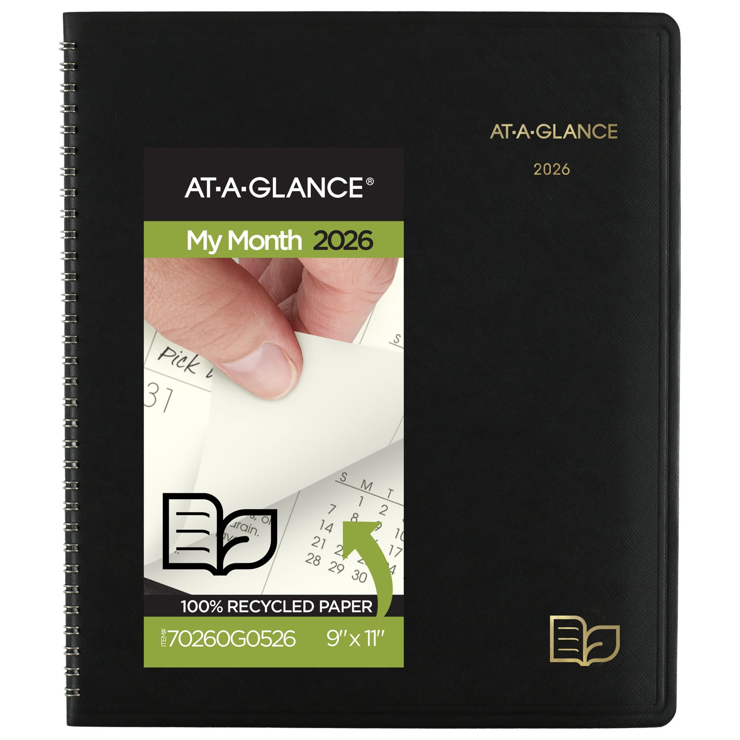 AT-A-GLANCE Recycled Monthly Planners, 70260G0526