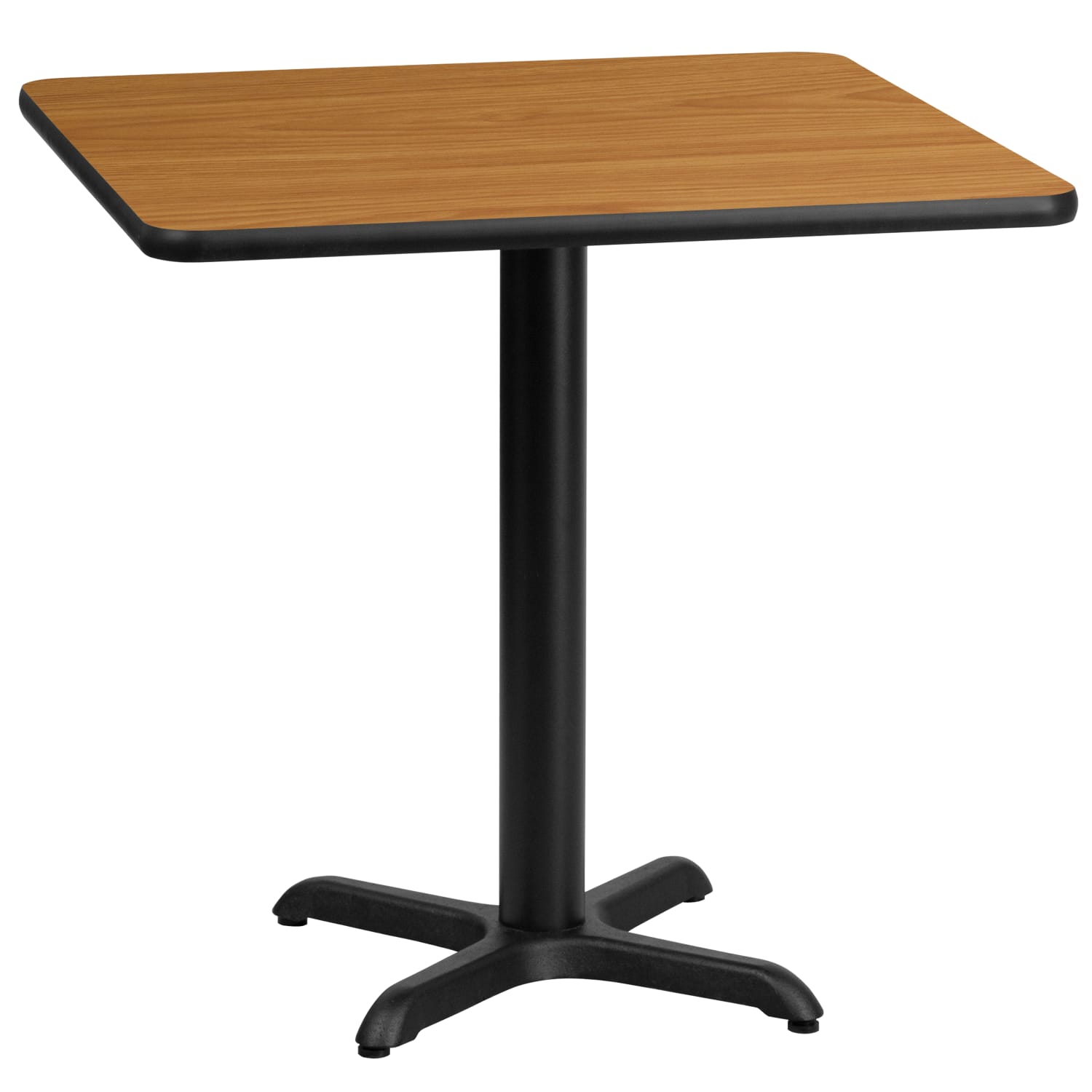 Flash Furniture Square Hospitality Table With X-Style Base, 31-3/16inH x 30inW x 30inD, Natural
