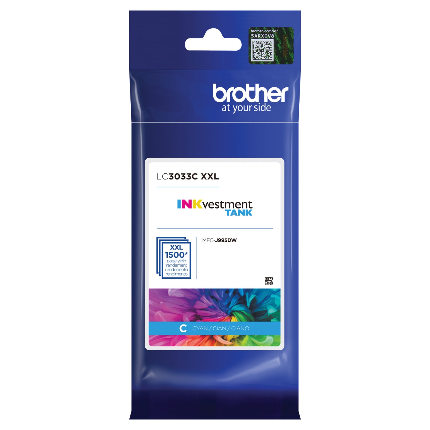 Brother LC3033 INKvestment Cyan High-Yield Ink Tank, LC3033C - Image 3