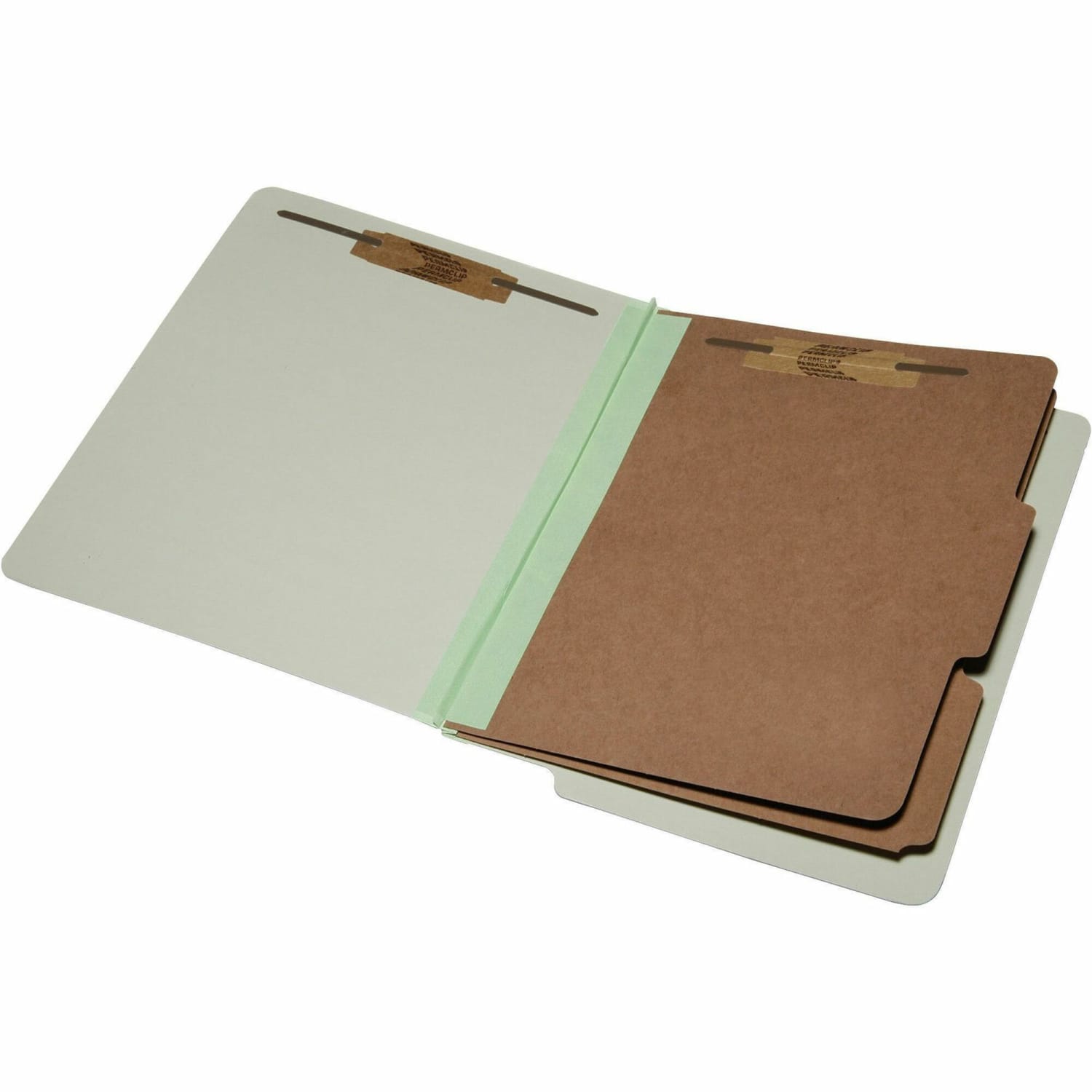 SKILCRAFT End-Tab Classification Folders, Letter Size, 30% Recycled, Light Green, Box Of 10 (AbilityOne 7530-01-590-7103) - Image 3