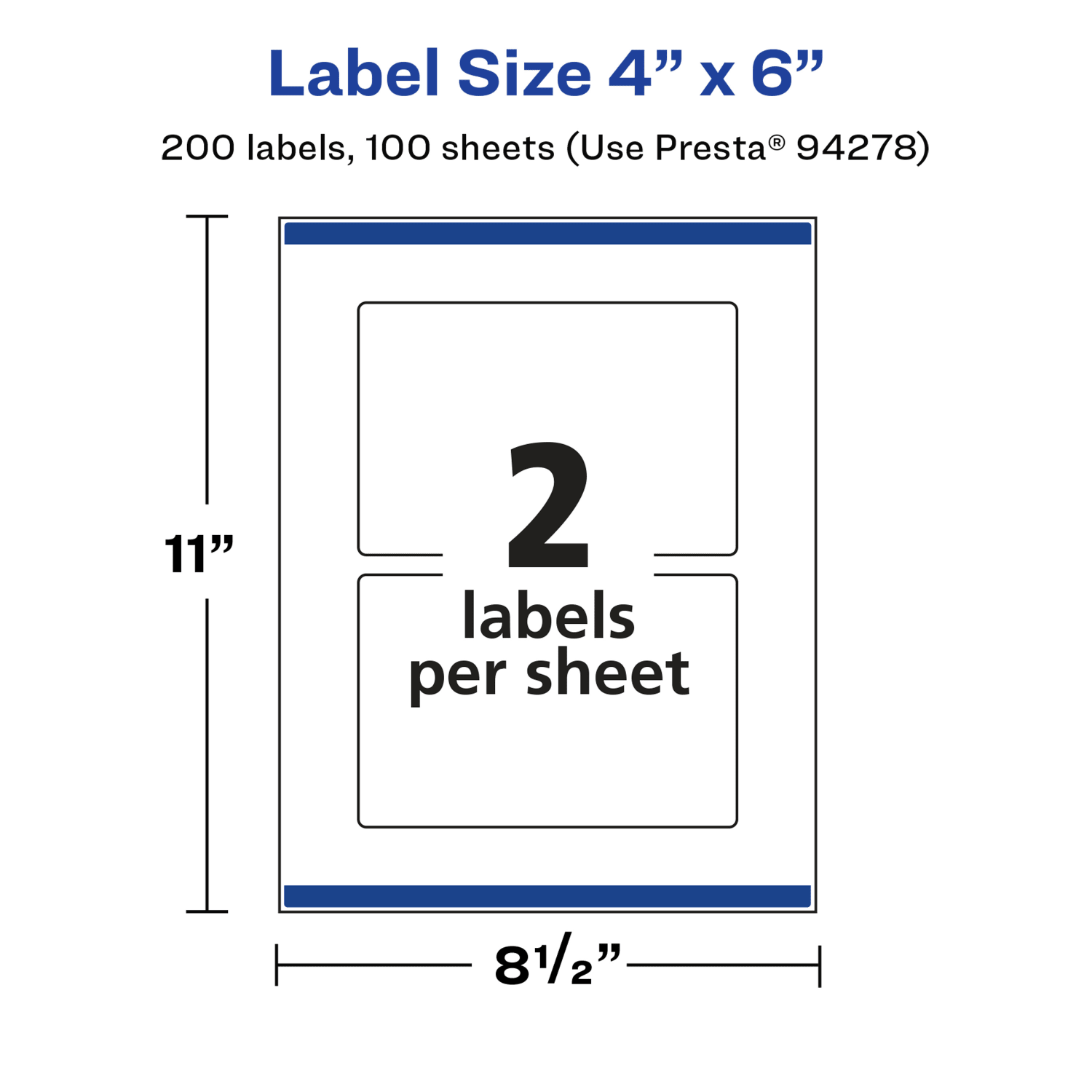 Avery Glossy Permanent Labels With Sure Feed, 94278-WGP100, Rectangle, 4in x 6in, White, Pack Of 200 - Image 6
