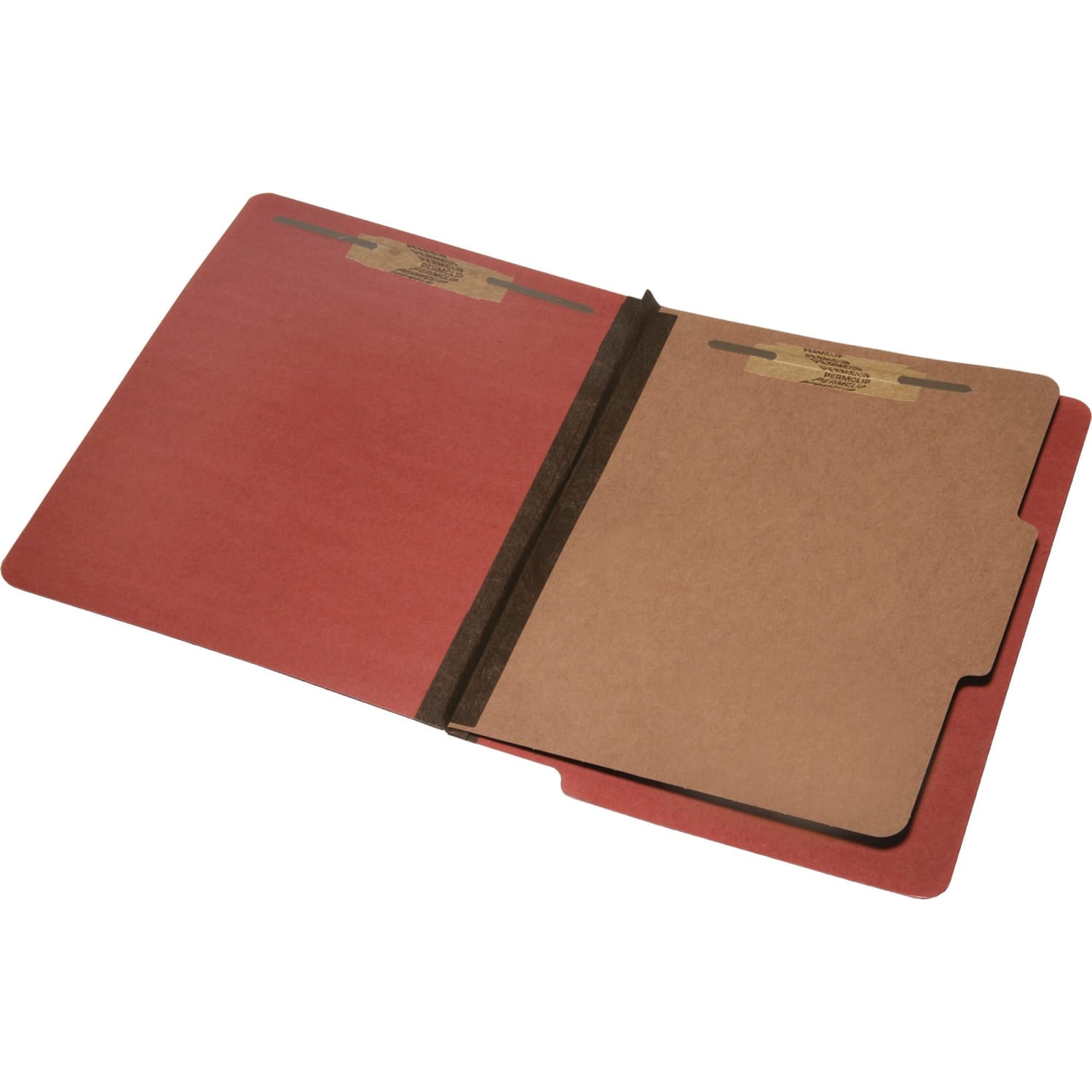 SKILCRAFT End-Tab 2in Prong Classification Folders, Letter Size, 30% Recycled, Red, Box Of 10 (AbilityOne 7530-01-590-7107) - Image 3