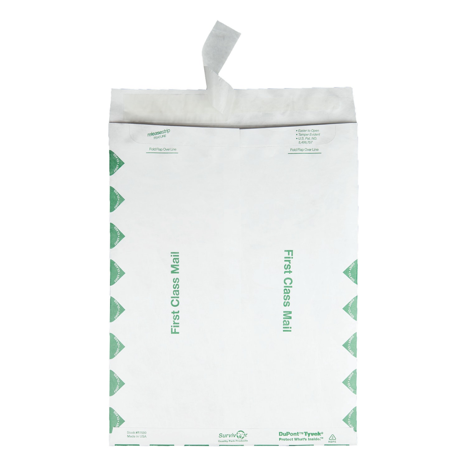 Quality Park Tyvek Envelopes, First Class, 10in x 13in, White, Box Of 100 - Image 6