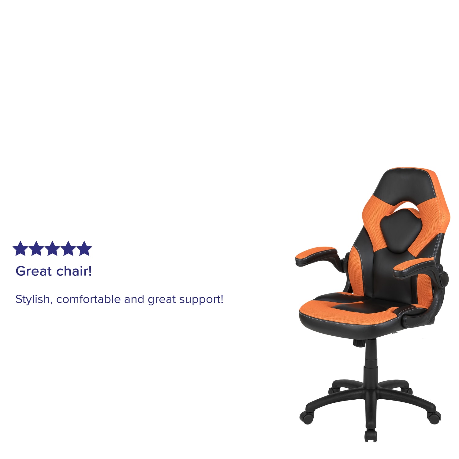 Flash Furniture X10 Ergonomic LeatherSoft Faux Leather HighBack Racing Gaming Chair With FlipUp Arms OrangeBlack PopularChairscom Flash Furniture X10 Ergonomic LeatherSoft Faux Leather High Back Racing Gaming Chair With Flip Up Arms OrangeBlack PopularChairscom