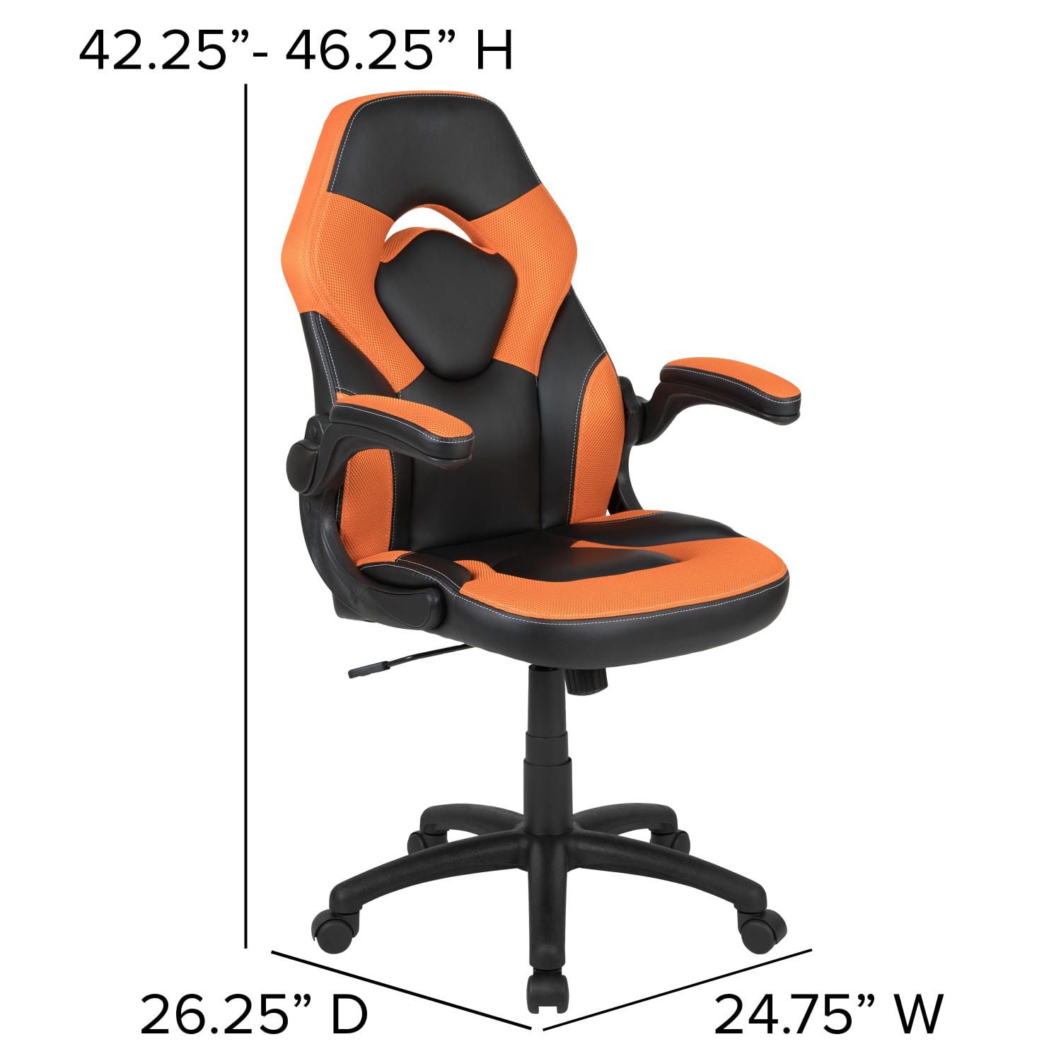 Flash Furniture X10 Ergonomic LeatherSoft Faux Leather HighBack Racing Gaming Chair With FlipUp Arms OrangeBlack PopularChairscom Flash Furniture X10 Ergonomic LeatherSoft Faux Leather High Back Racing Gaming Chair With Flip Up Arms OrangeBlack PopularChairscom