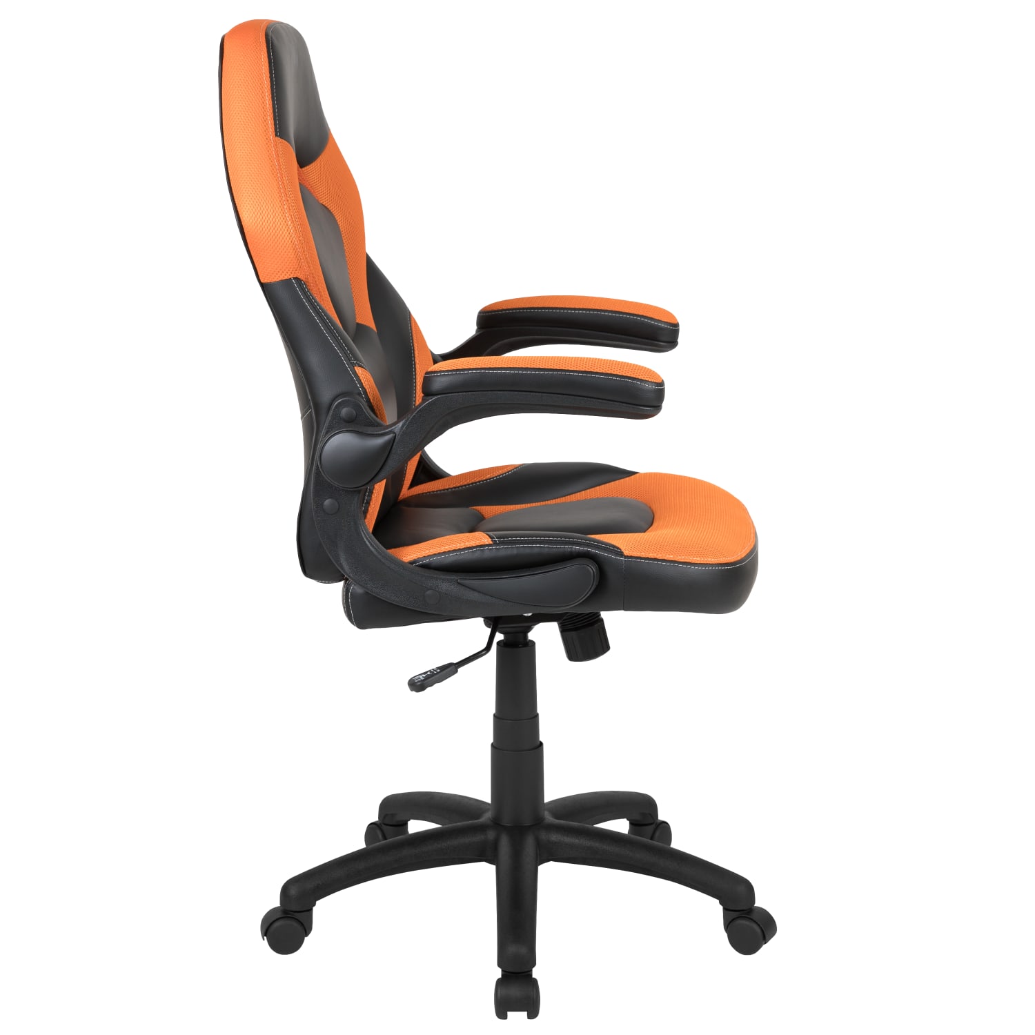 Flash Furniture X10 Ergonomic LeatherSoft Faux Leather HighBack Racing Gaming Chair With FlipUp Arms OrangeBlack PopularChairscom Flash Furniture X10 Ergonomic LeatherSoft Faux Leather High Back Racing Gaming Chair With Flip Up Arms OrangeBlack PopularChairscom