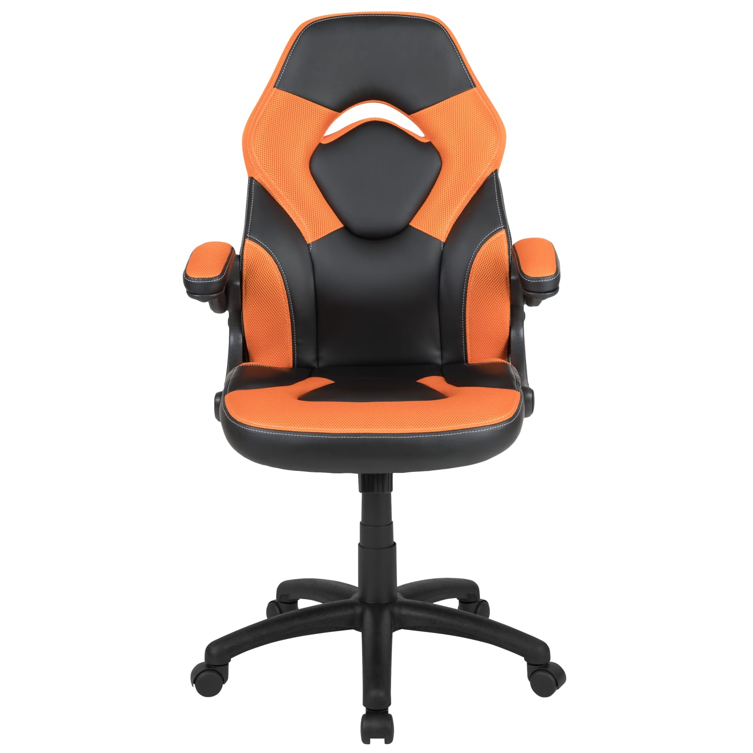 Flash Furniture X10 Ergonomic LeatherSoft Faux Leather HighBack Racing Gaming Chair With FlipUp Arms OrangeBlack PopularChairscom Flash Furniture X10 Ergonomic LeatherSoft Faux Leather High Back Racing Gaming Chair With Flip Up Arms OrangeBlack PopularChairscom