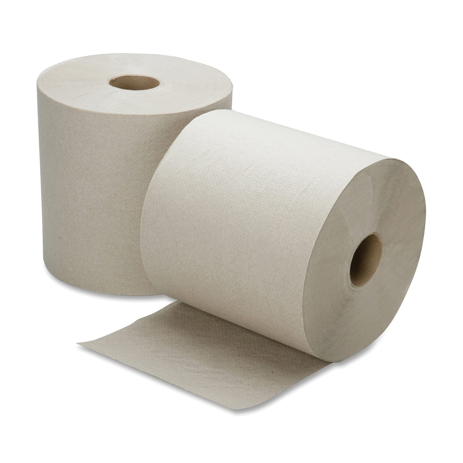 SKILCRAFT All-Purpose Embossed 1-Ply Hardwound Paper Towels, 100% Recycled, Natural, 800ft Per Roll - Image 3