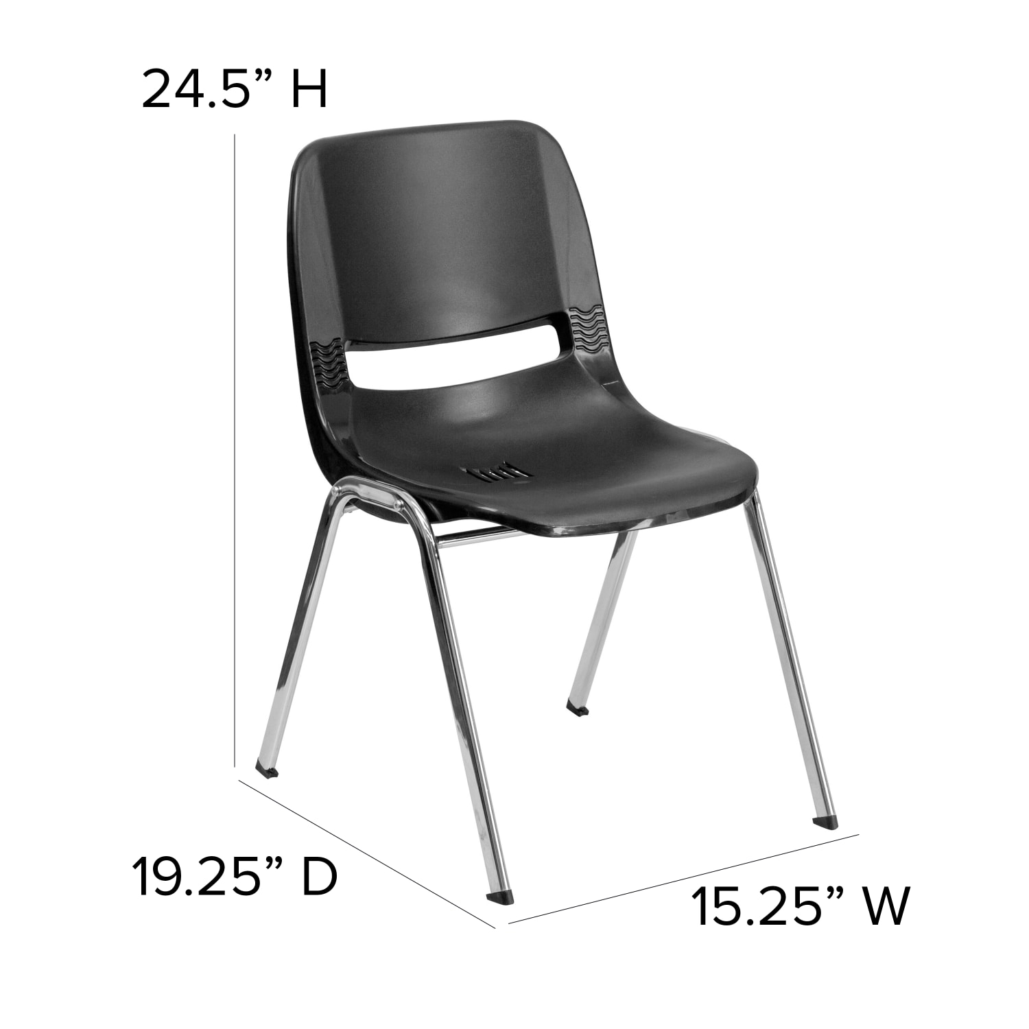 Flash Furniture Kids HERCULES 440lb Capacity Ergonomic Shell Stack Chair With 14in Seat Height BlackChrome PopularChairscom Flash Furniture Kids HERCULES 440 lb Capacity Ergonomic Shell Stack Chair With 14in Seat Height BlackChrome PopularChairscom